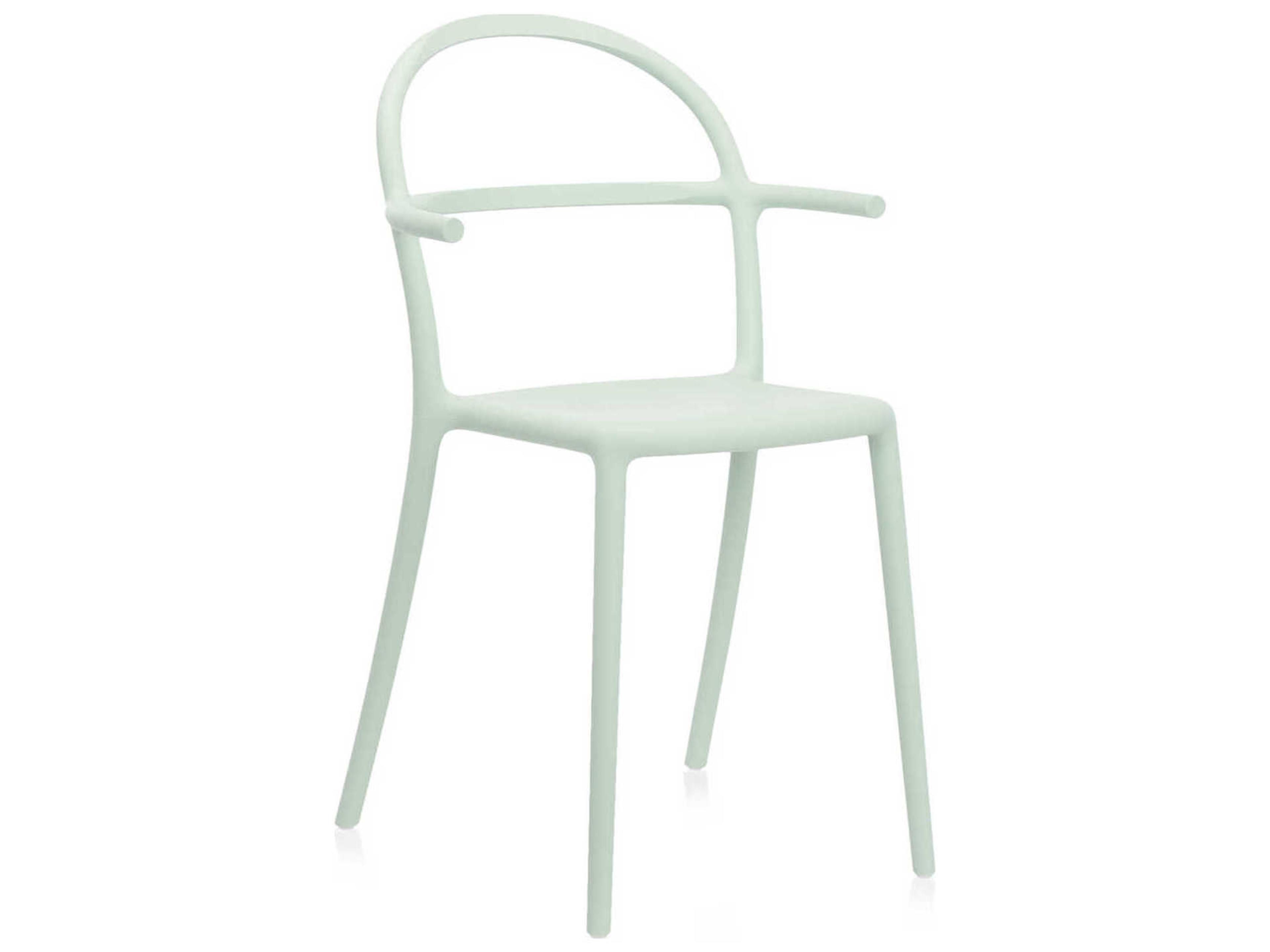 Kartell Generic C Green Arm Dining Chair  (Sold in 2)