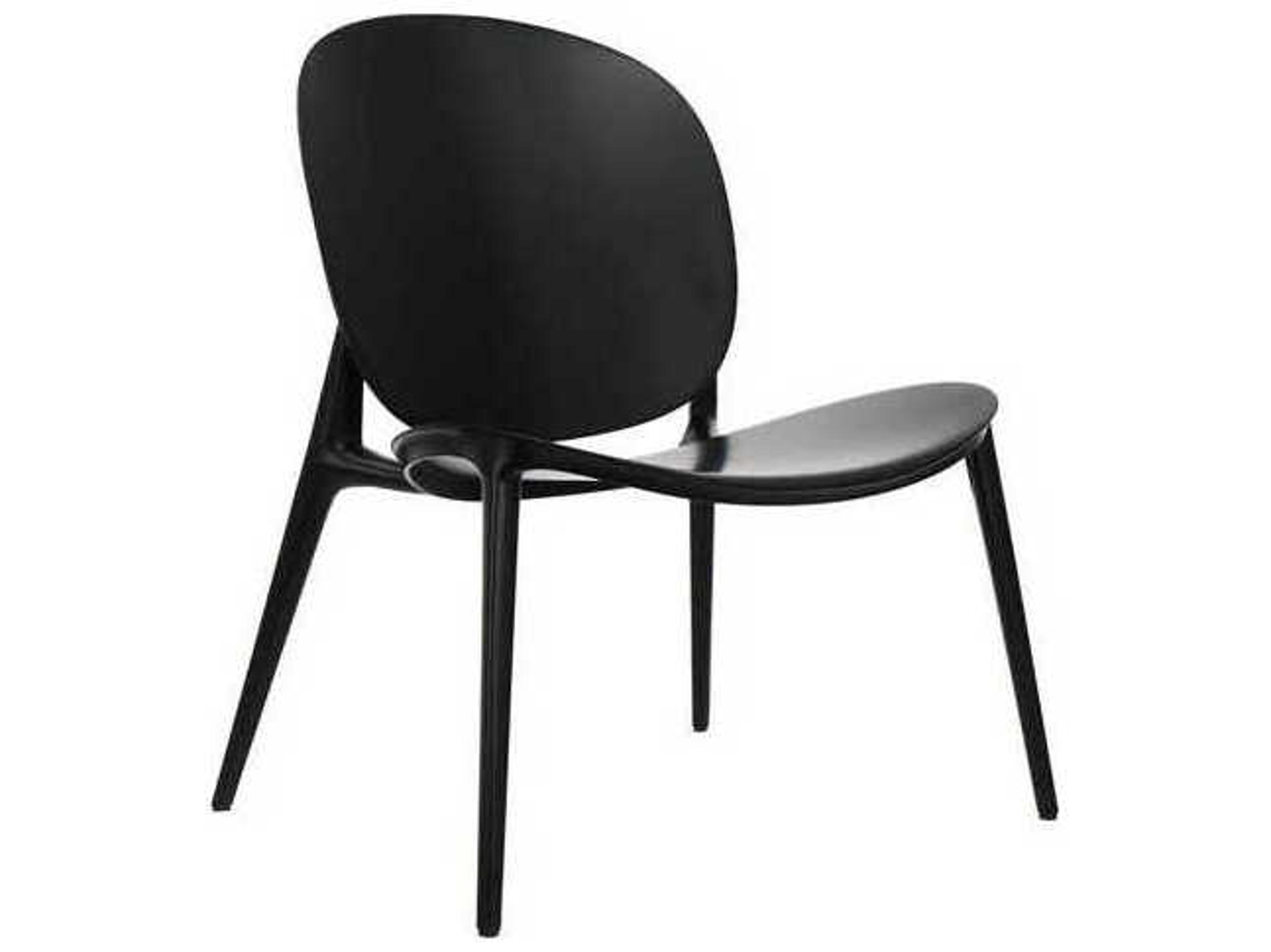 Kartell Be Bop Bop Indoor-Outdoor Low Accent Chair in Black