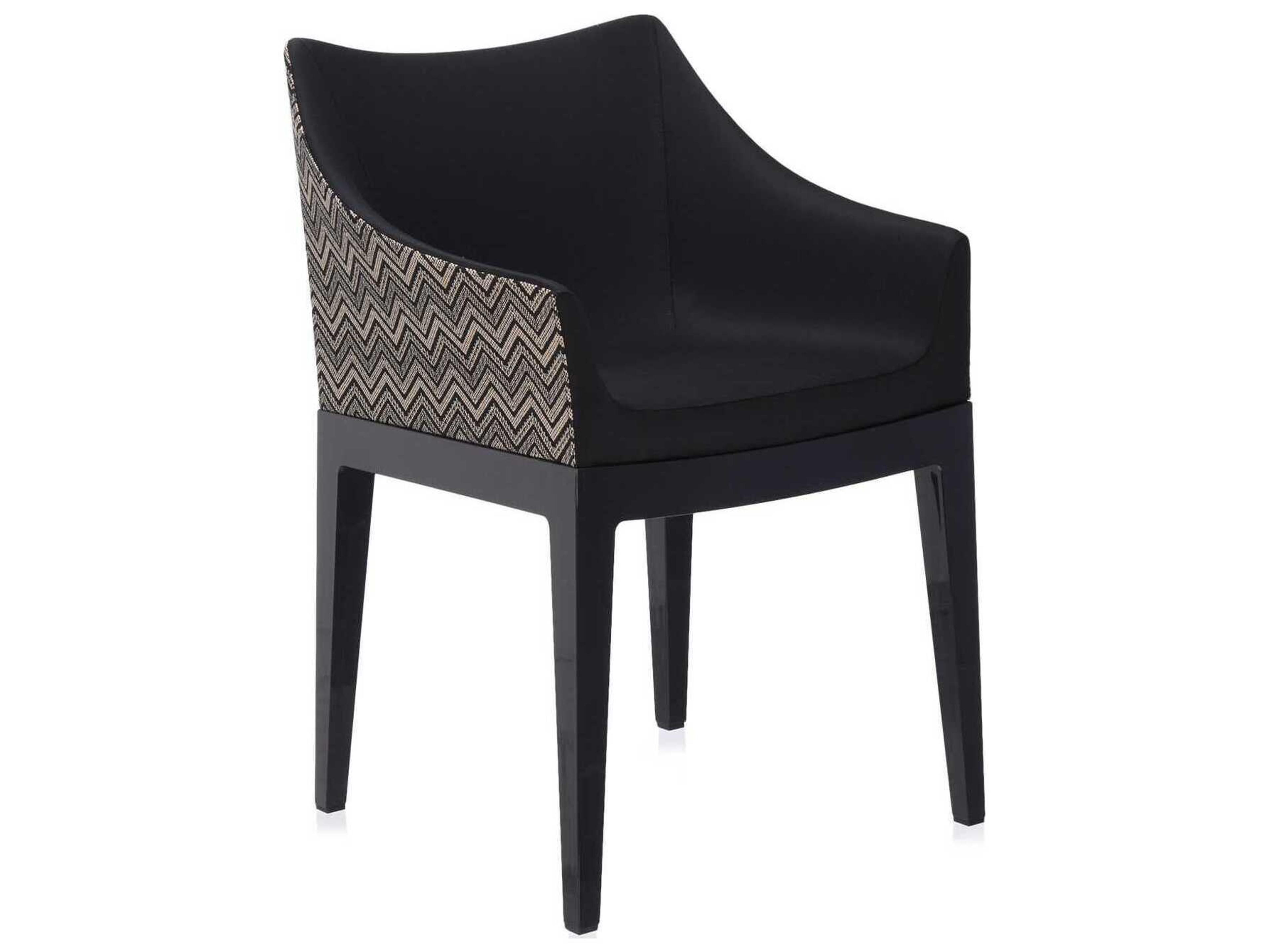 Kartell Madame Beige Upholstered Arm Dining Chair