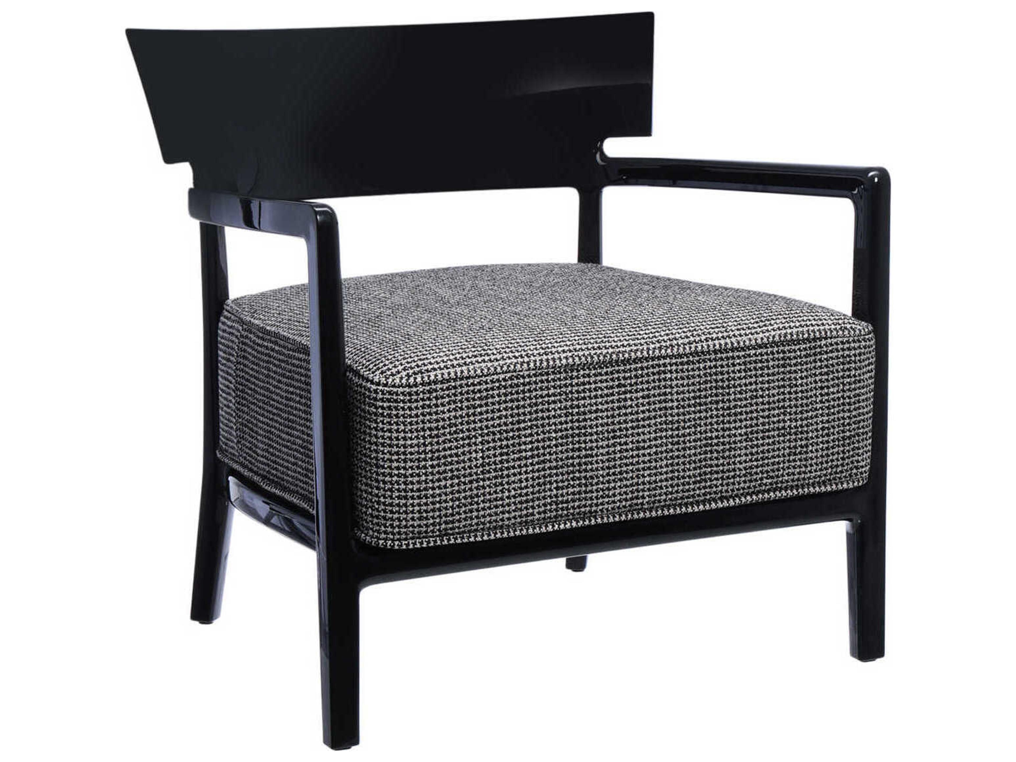 Kartell Cara Black Fabric Accent Chair