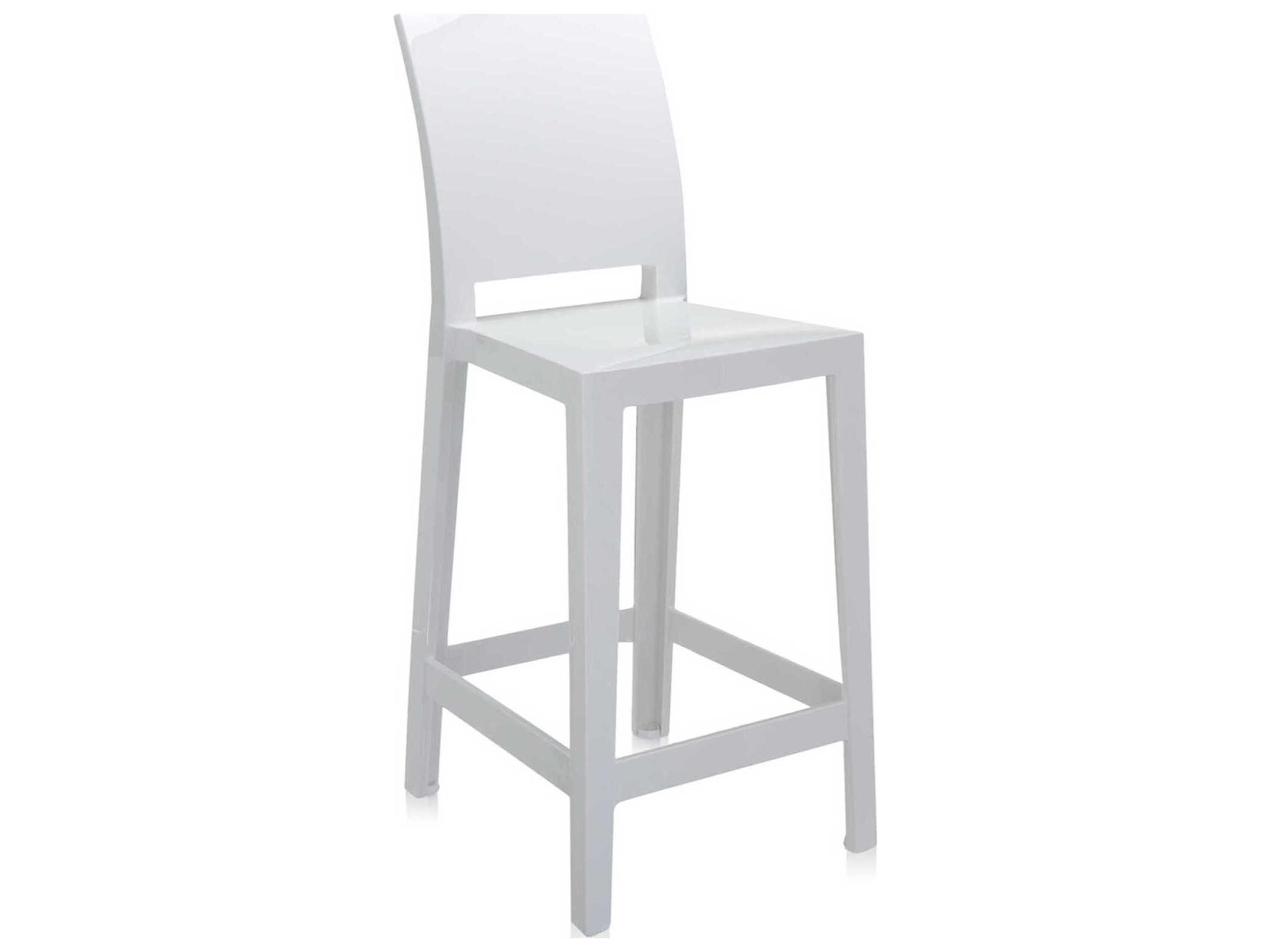Kartell One More Please White Counter Stool  (Sold in 2)