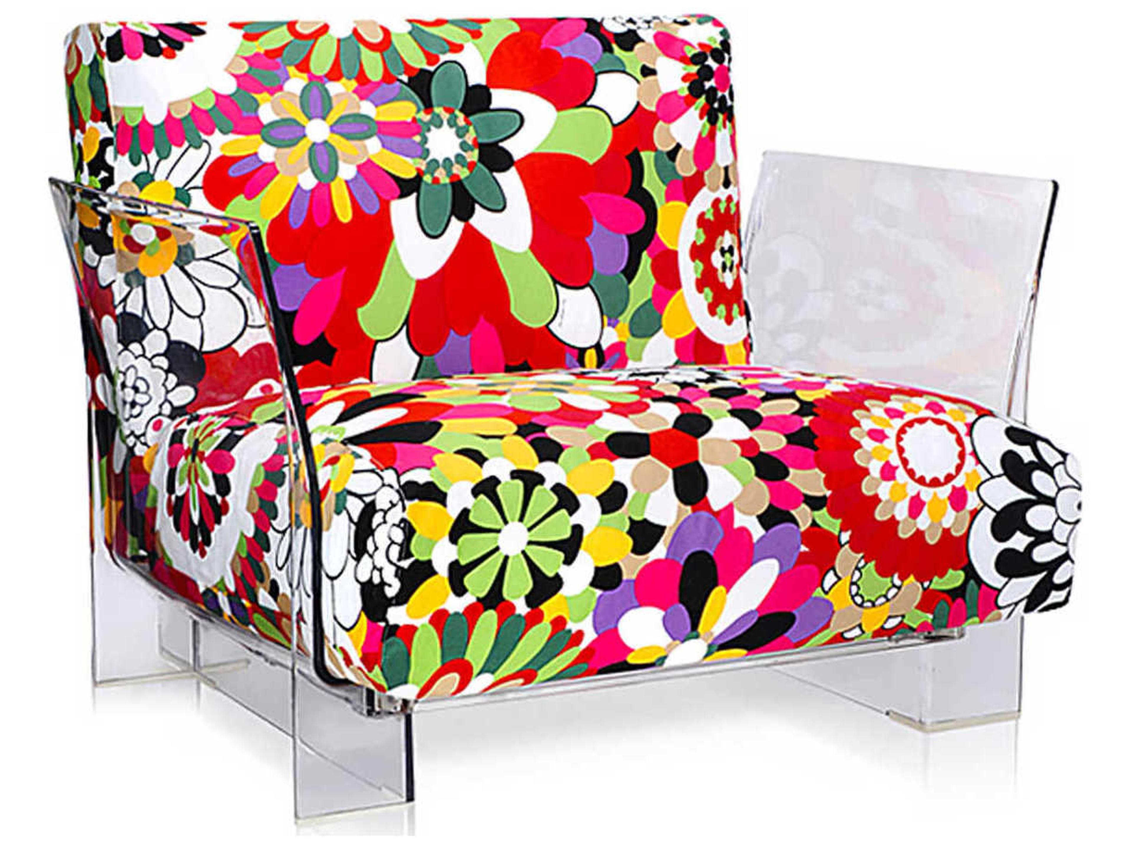 Kartell Pop Missoni Purple Fabric Accent Chair