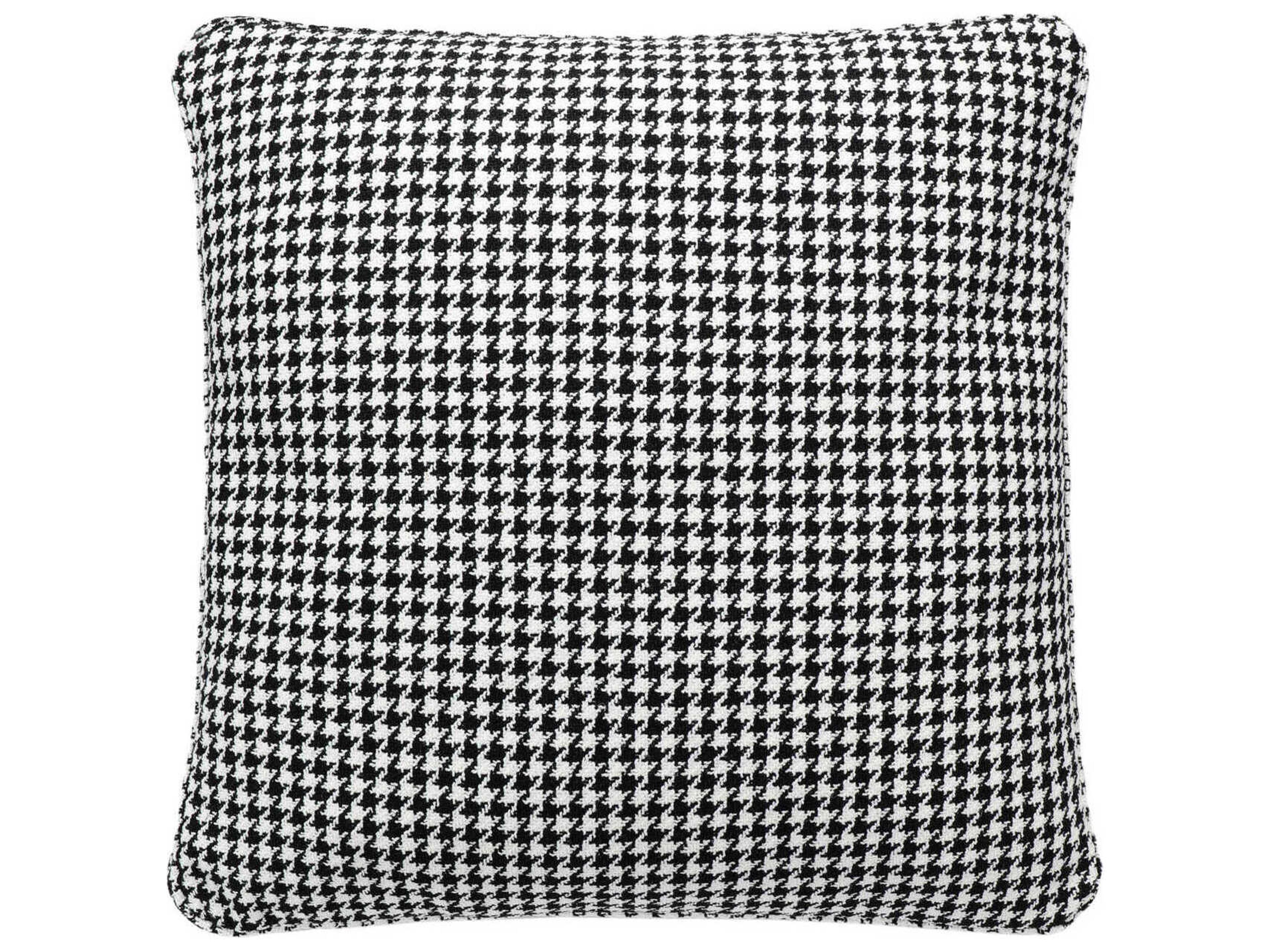 Kartell Largo Black Houndstooth 19" x 19" Pillow