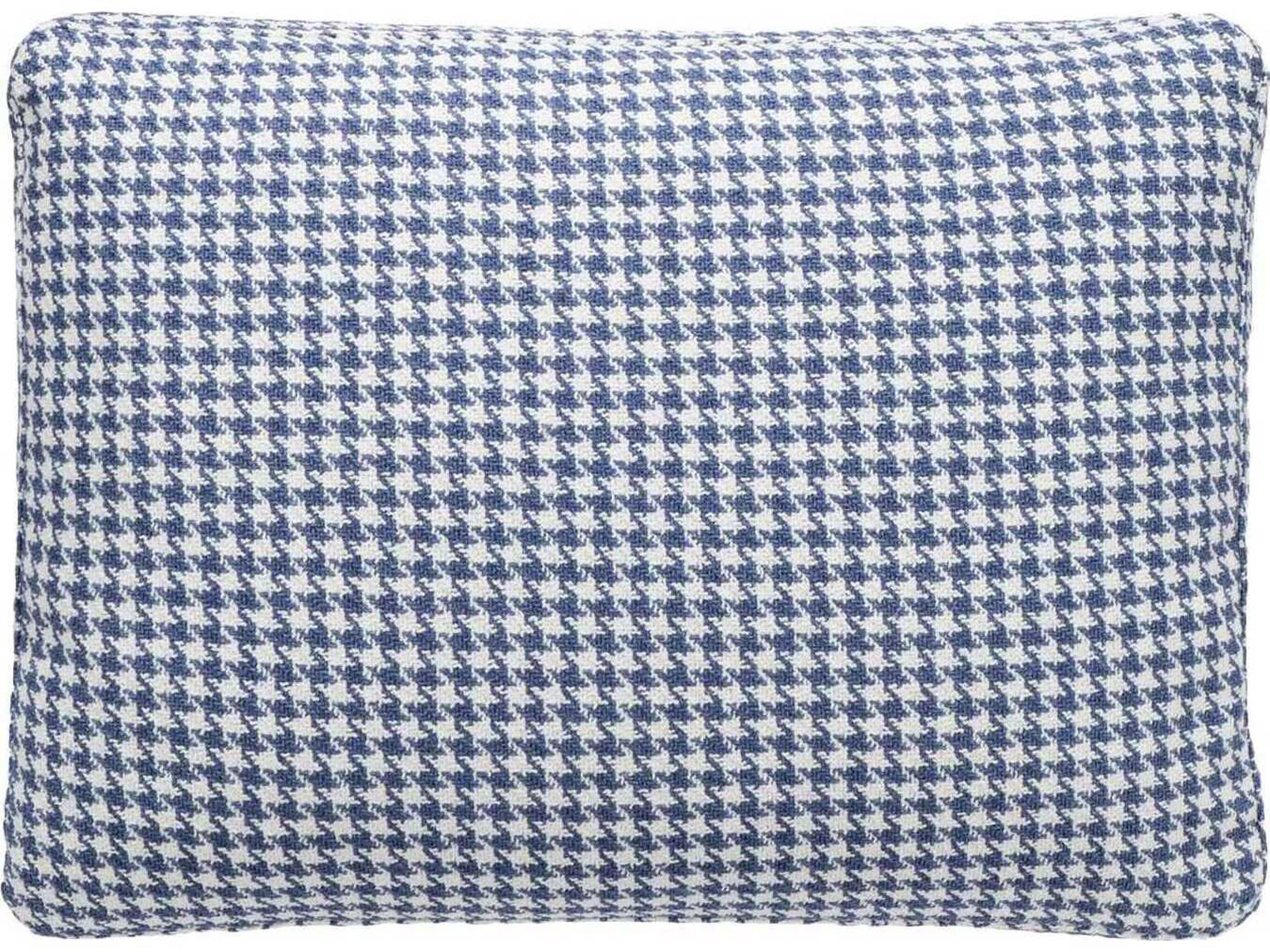 Kartell Largo Blue Houndstooth 19" x 14" Pillow