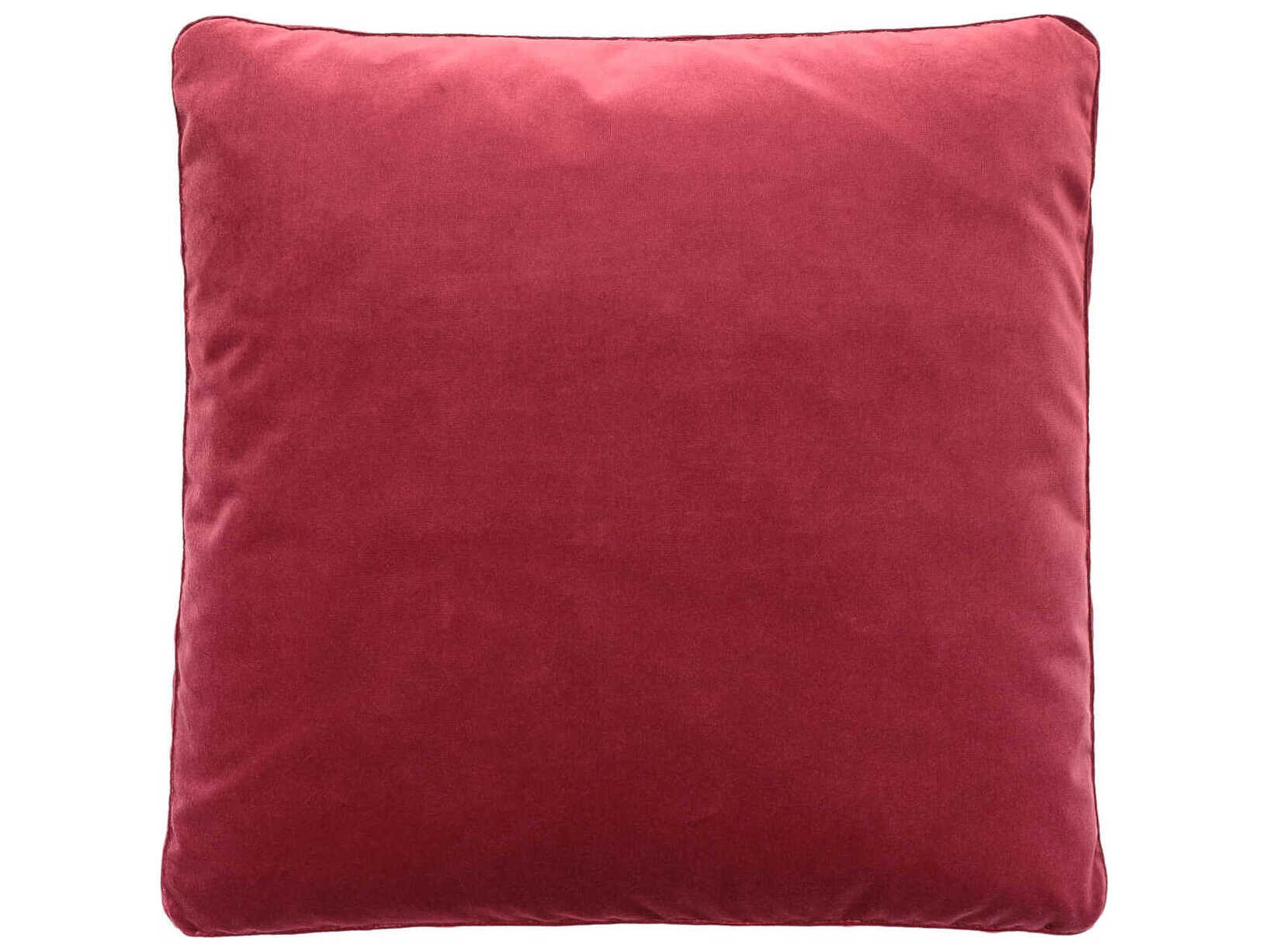 Kartell Largo Cardinal Red Velvet 19" x 19" Pillow