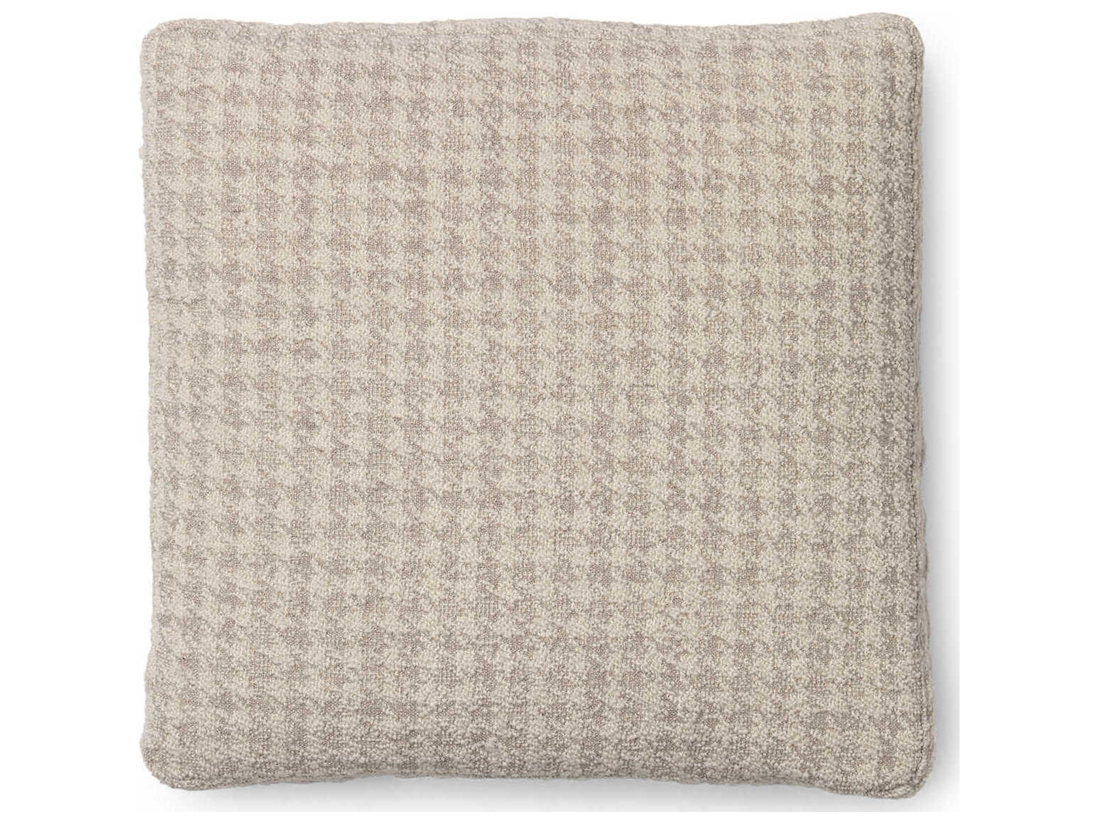 Kartell Largo Jacquard Beige 19" x 19" Pillow