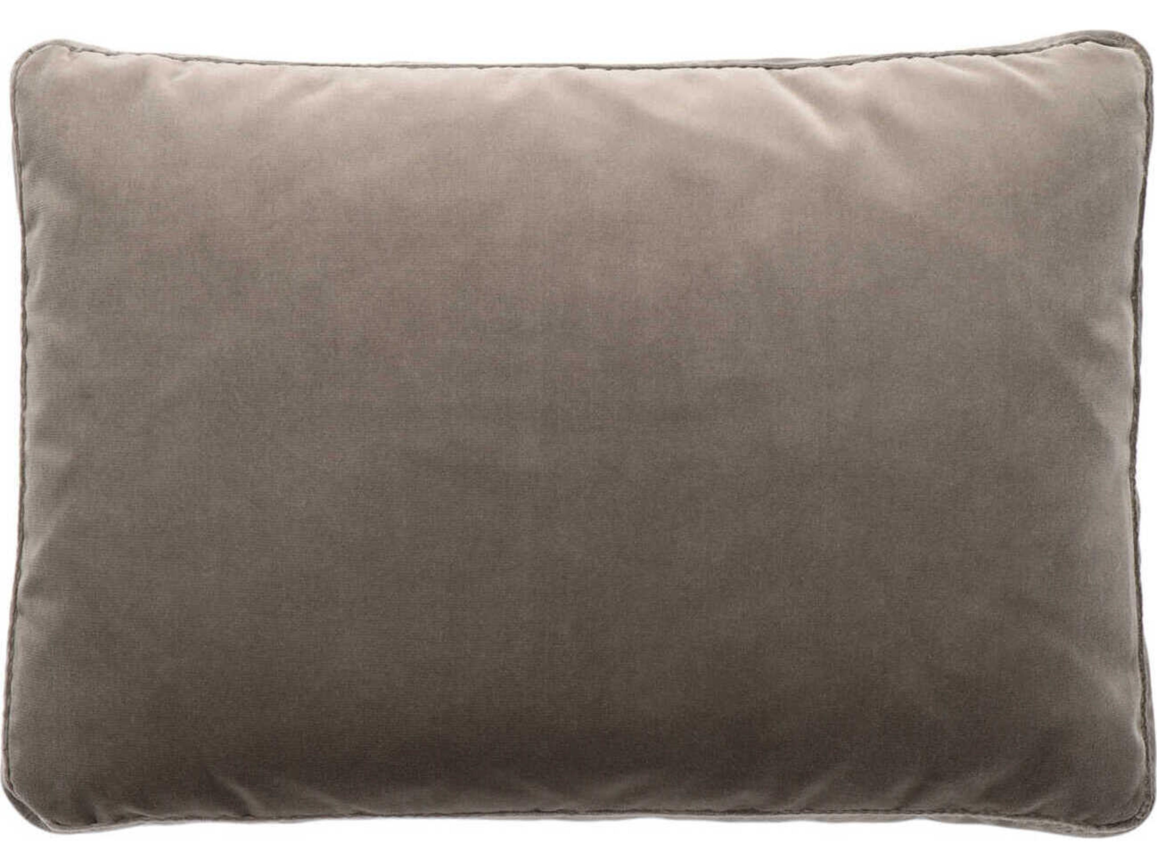 Kartell Largo Dove Gray Velvet 19" x 14" Pillow