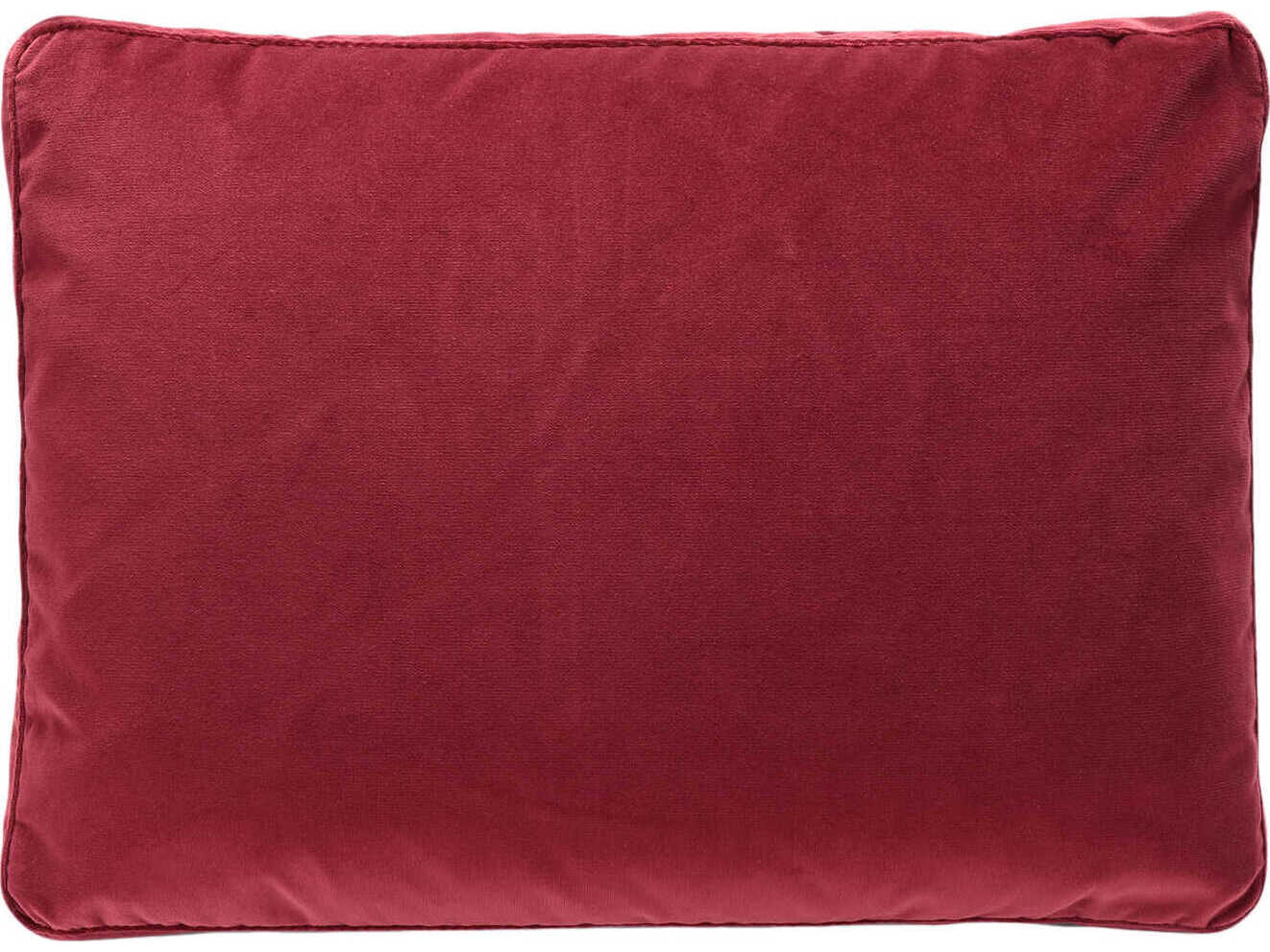 Kartell Largo Cardinal Red Velvet 19" x 14" Pillow