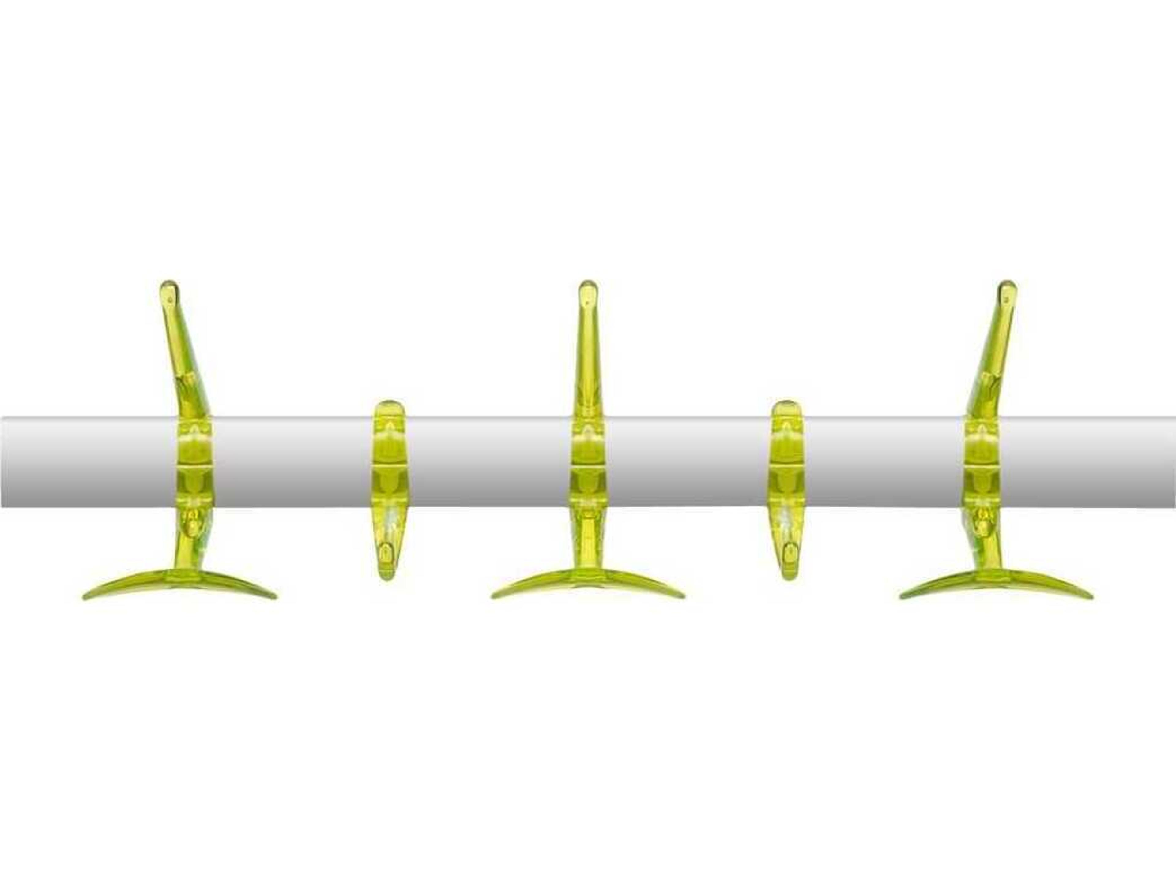 Kartell Hanger Citron Yellow Five Hook Wall Hanger