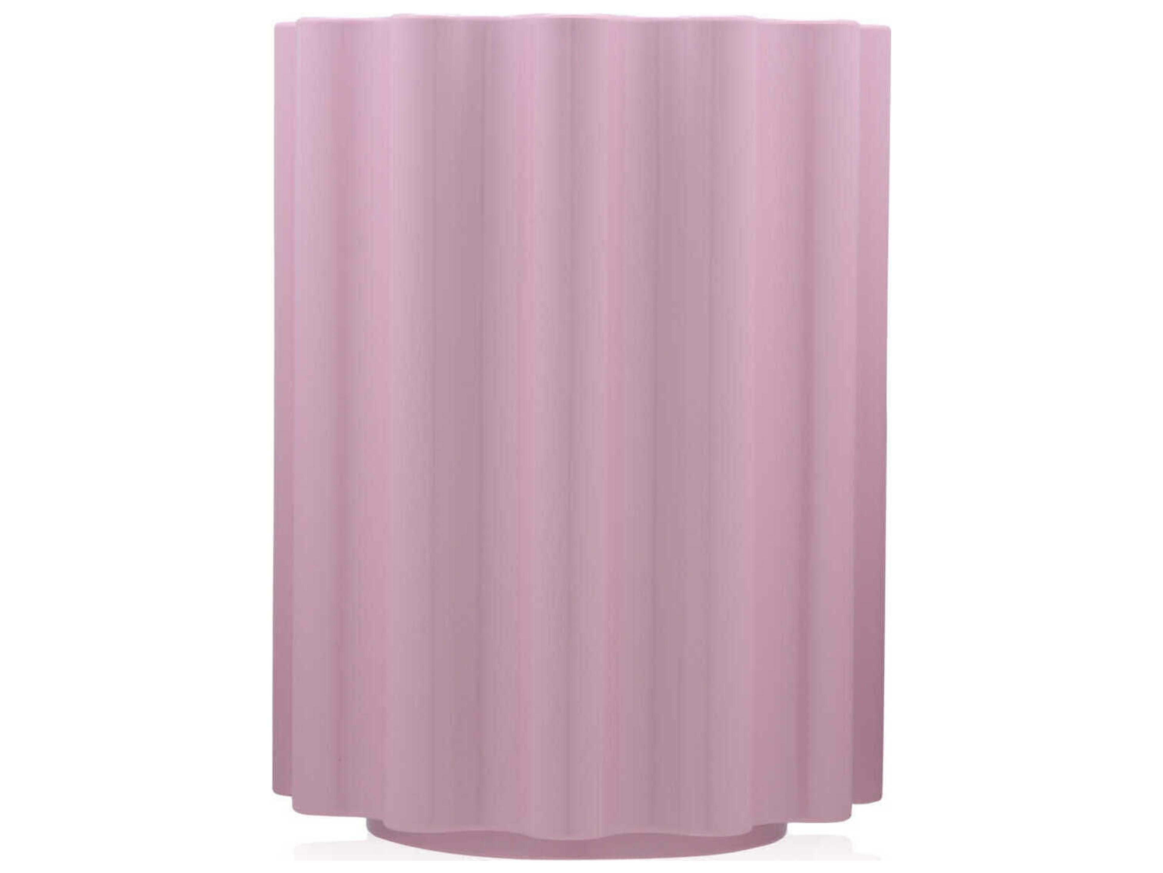 Kartell Colonna Pink Accent Stool