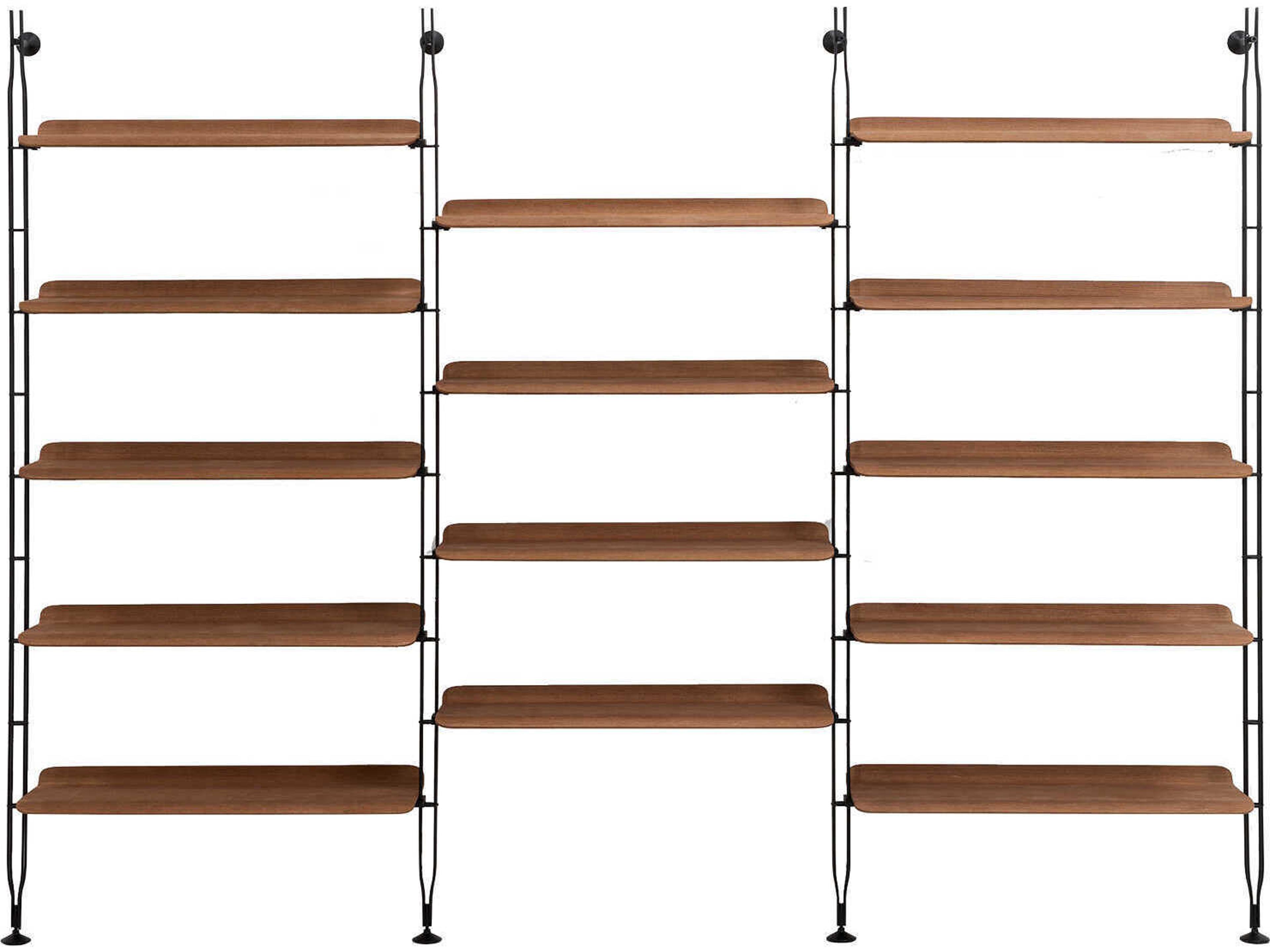 Kartell Adam Wood Dark Black Bookcase