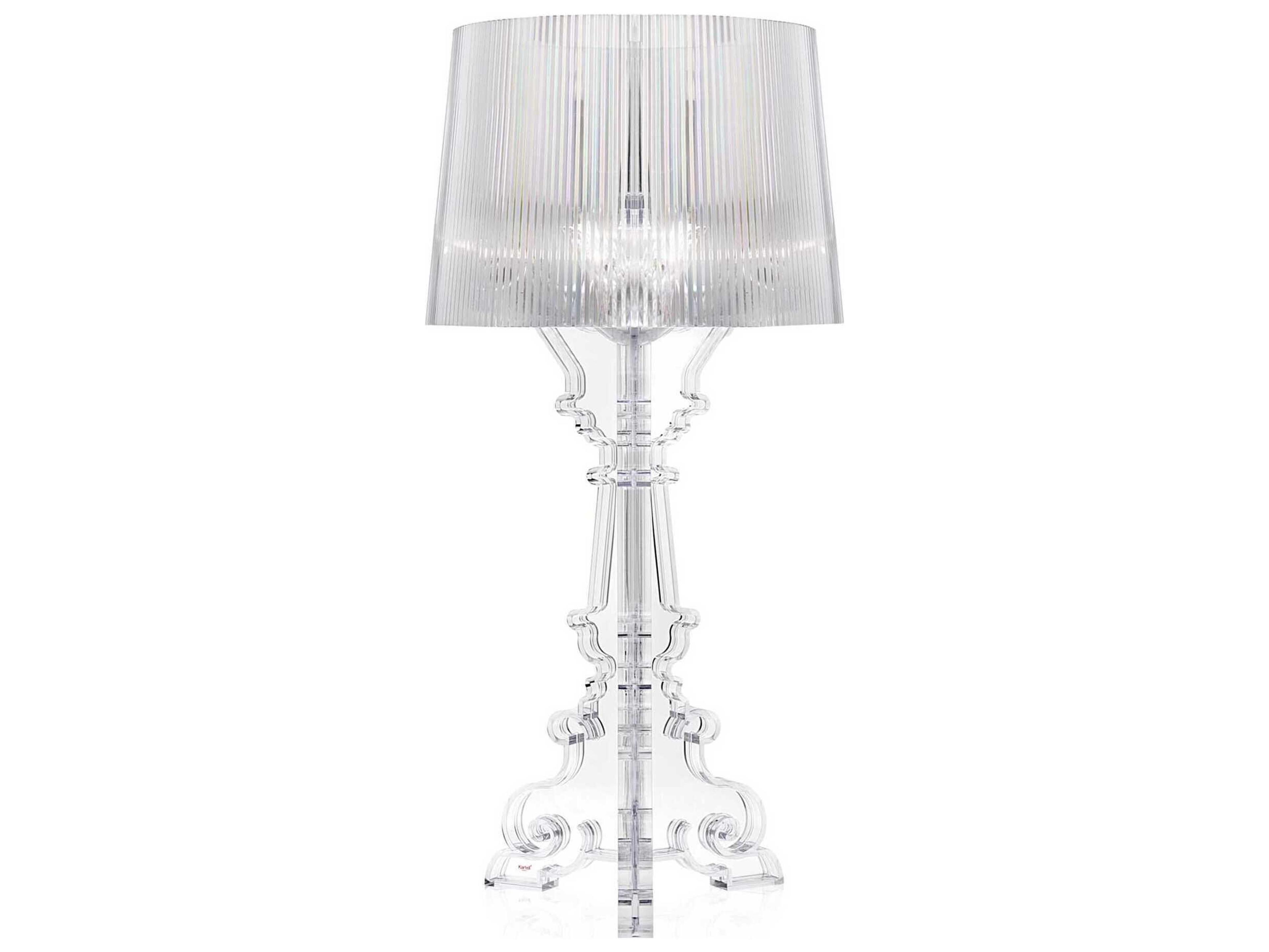 Kartell Bourgie Crystal Clear LED Buffet Lamp