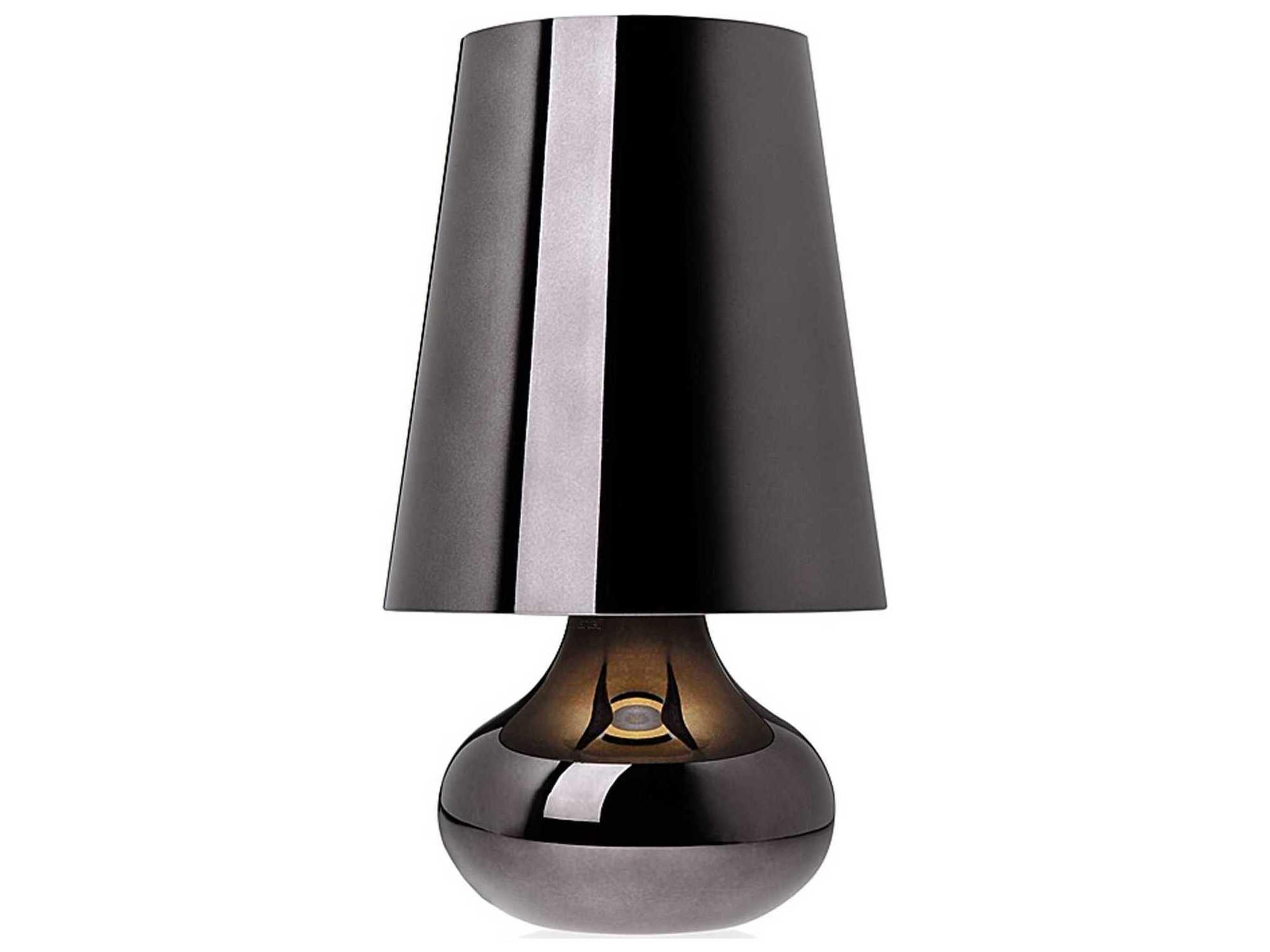 Kartell Cindy Gun Metal Black LED Table Lamp