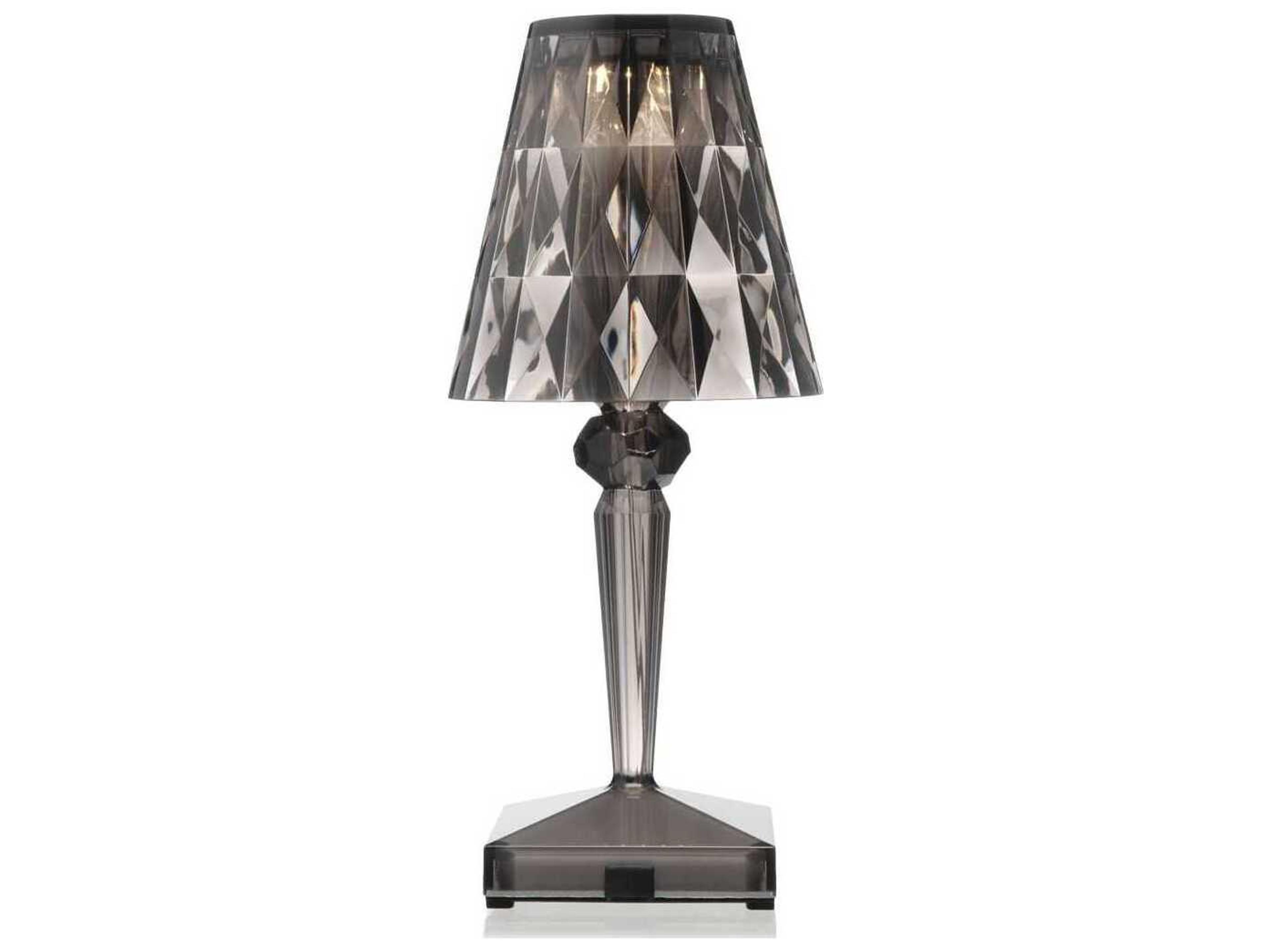 Kartell Battery Smoke Gray LED Table Lamp