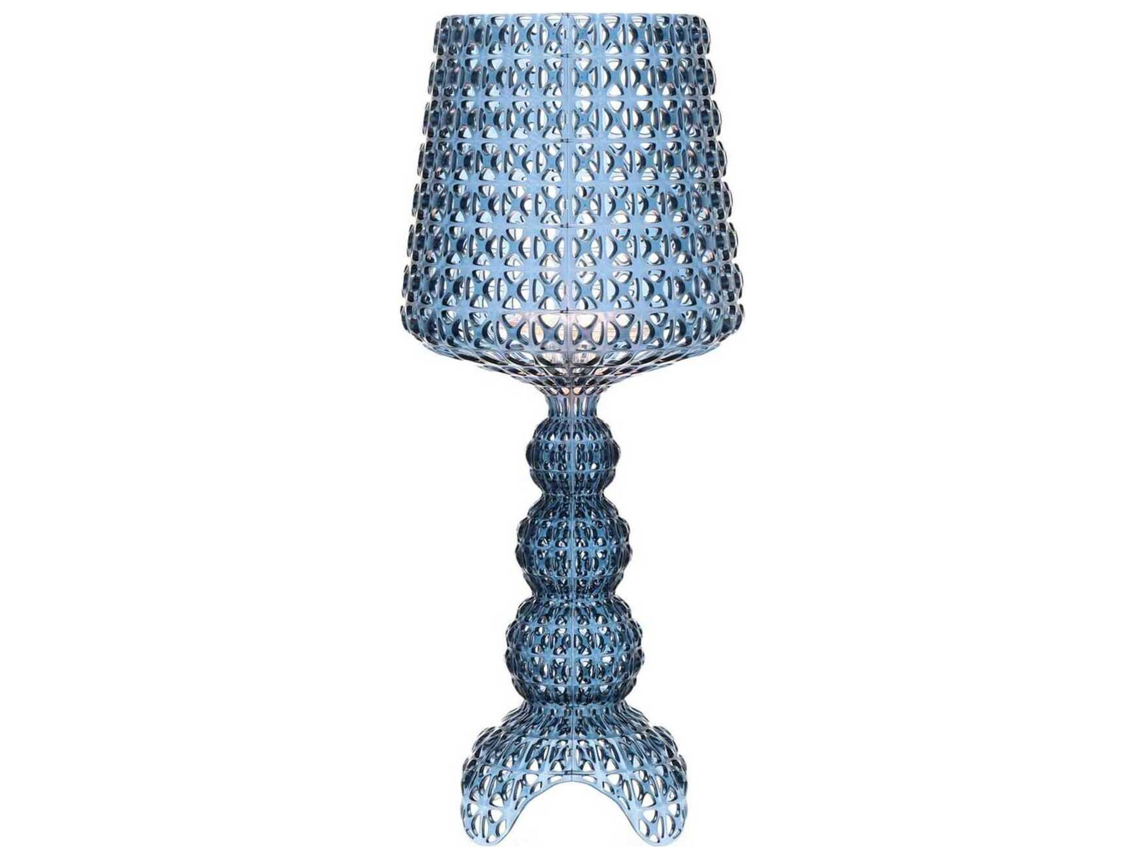 Kartell Mini Kabuki Light Blue LED Buffet Lamp