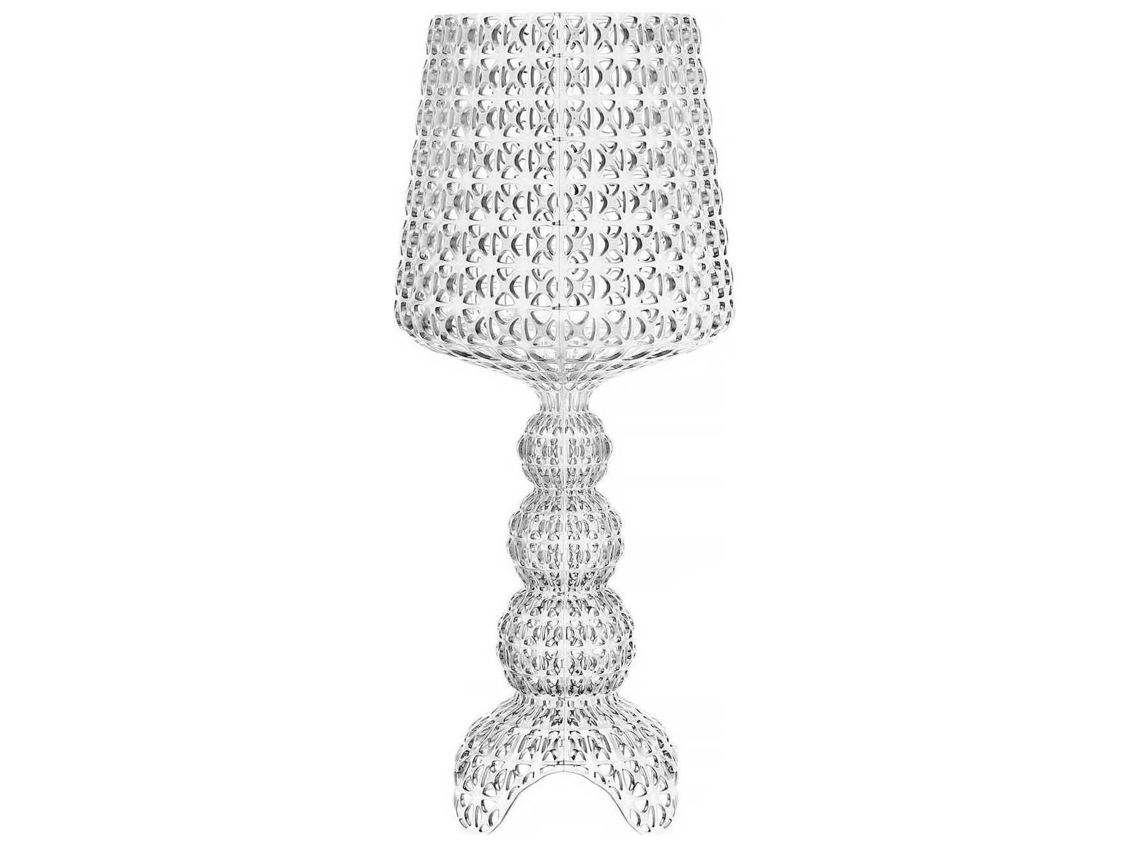 Kartell Mini Kabuki Crystal Clear LED Buffet Lamp
