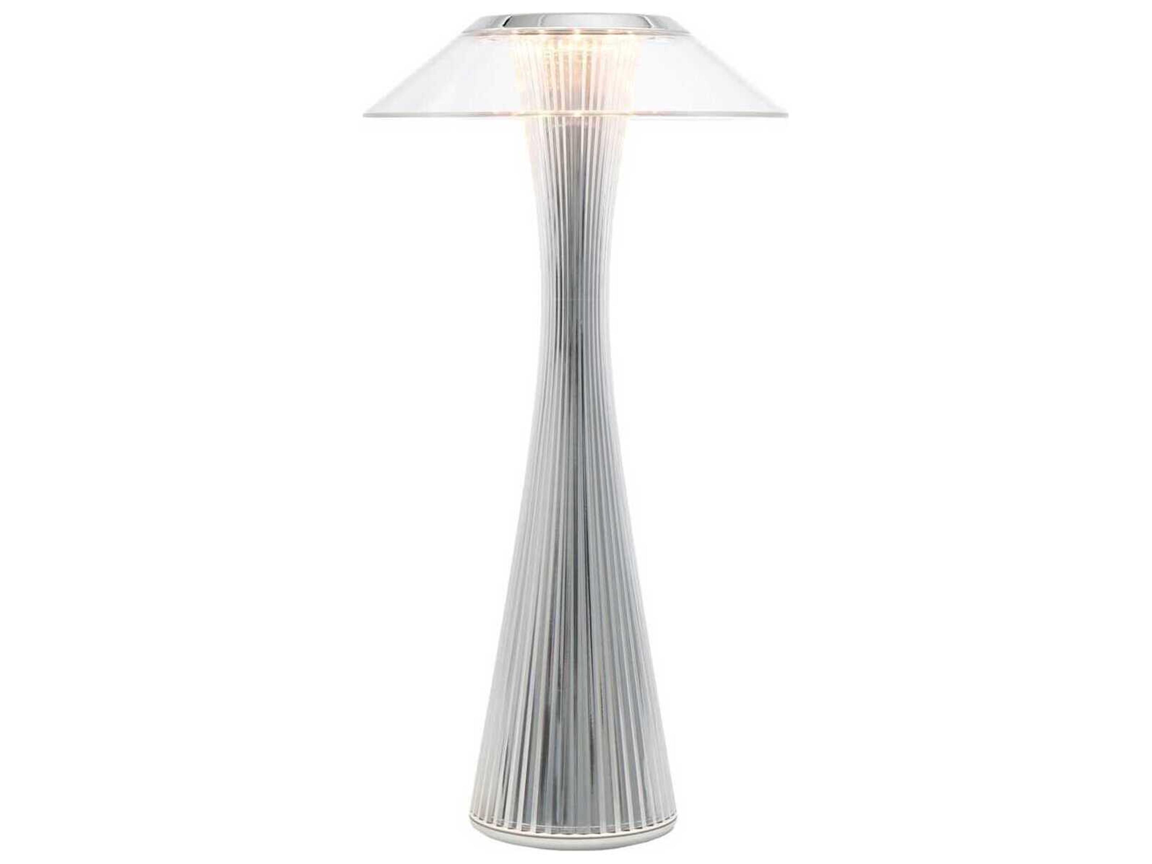 Kartell Space Chrome Silver LED Table Lamp