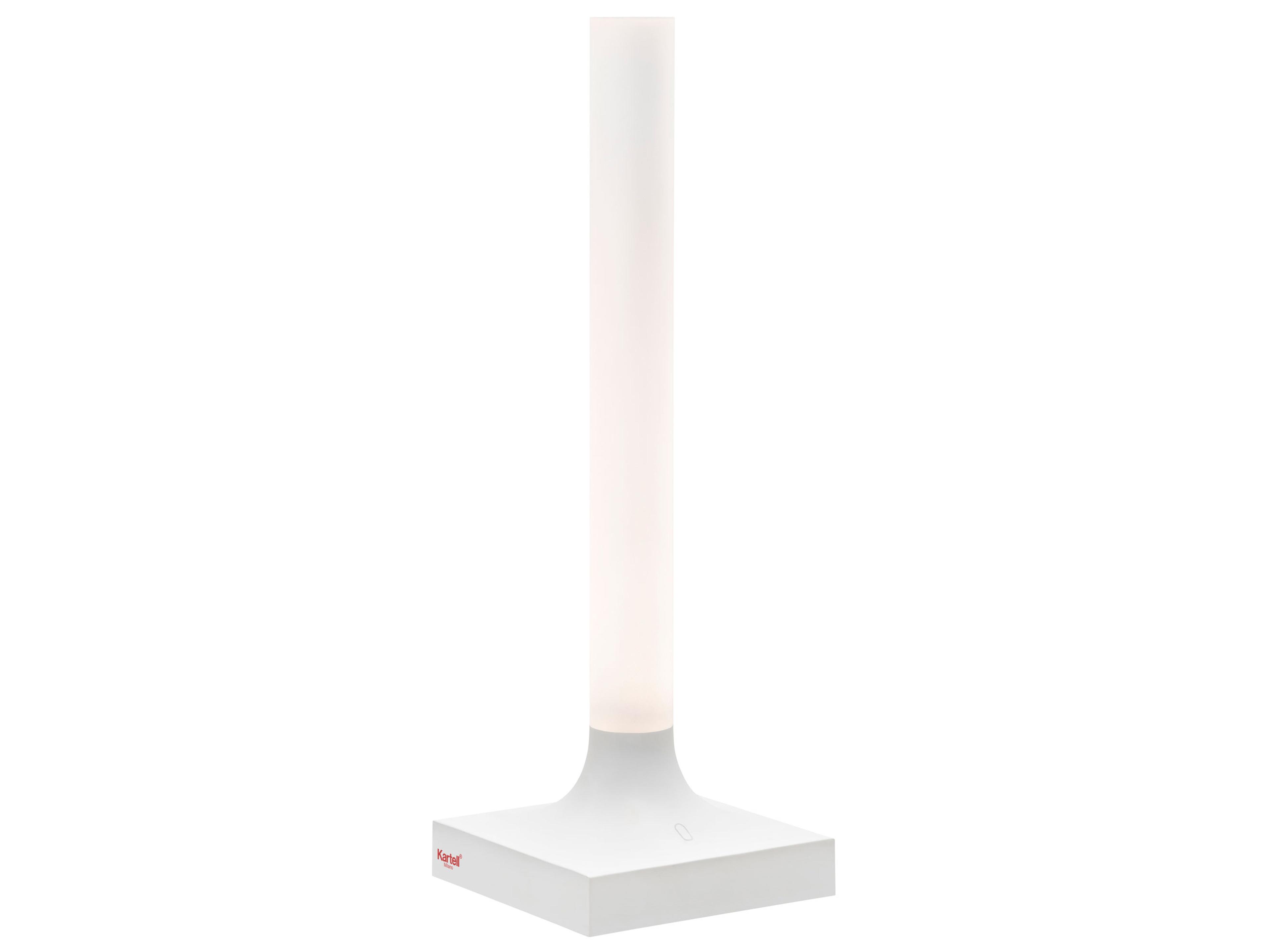 Kartell Goodnight 3. Battery Powered Dimmable Lamp in Matte White