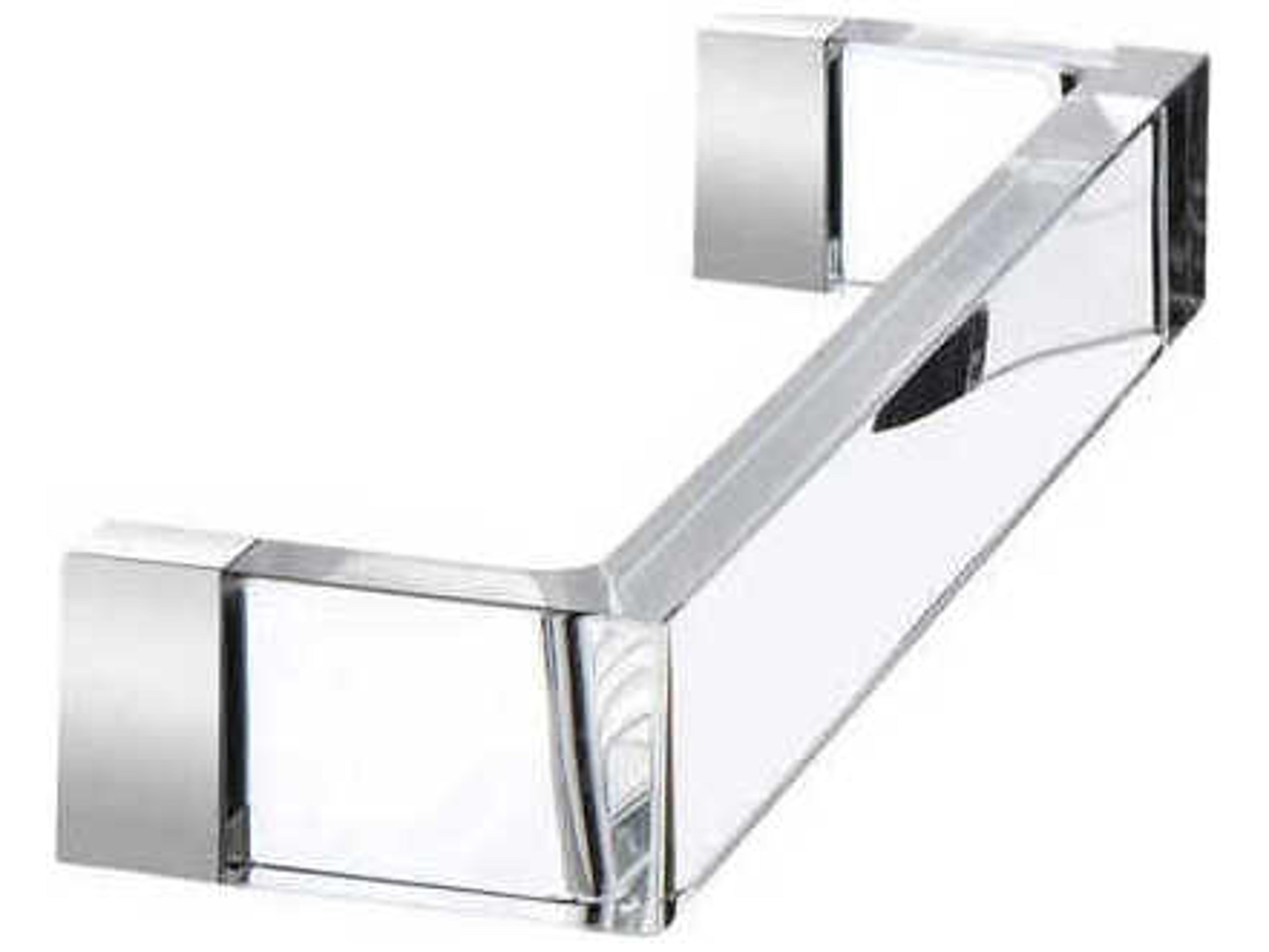 Kartell Rail 25.63" Large Towel Rack in Crystal