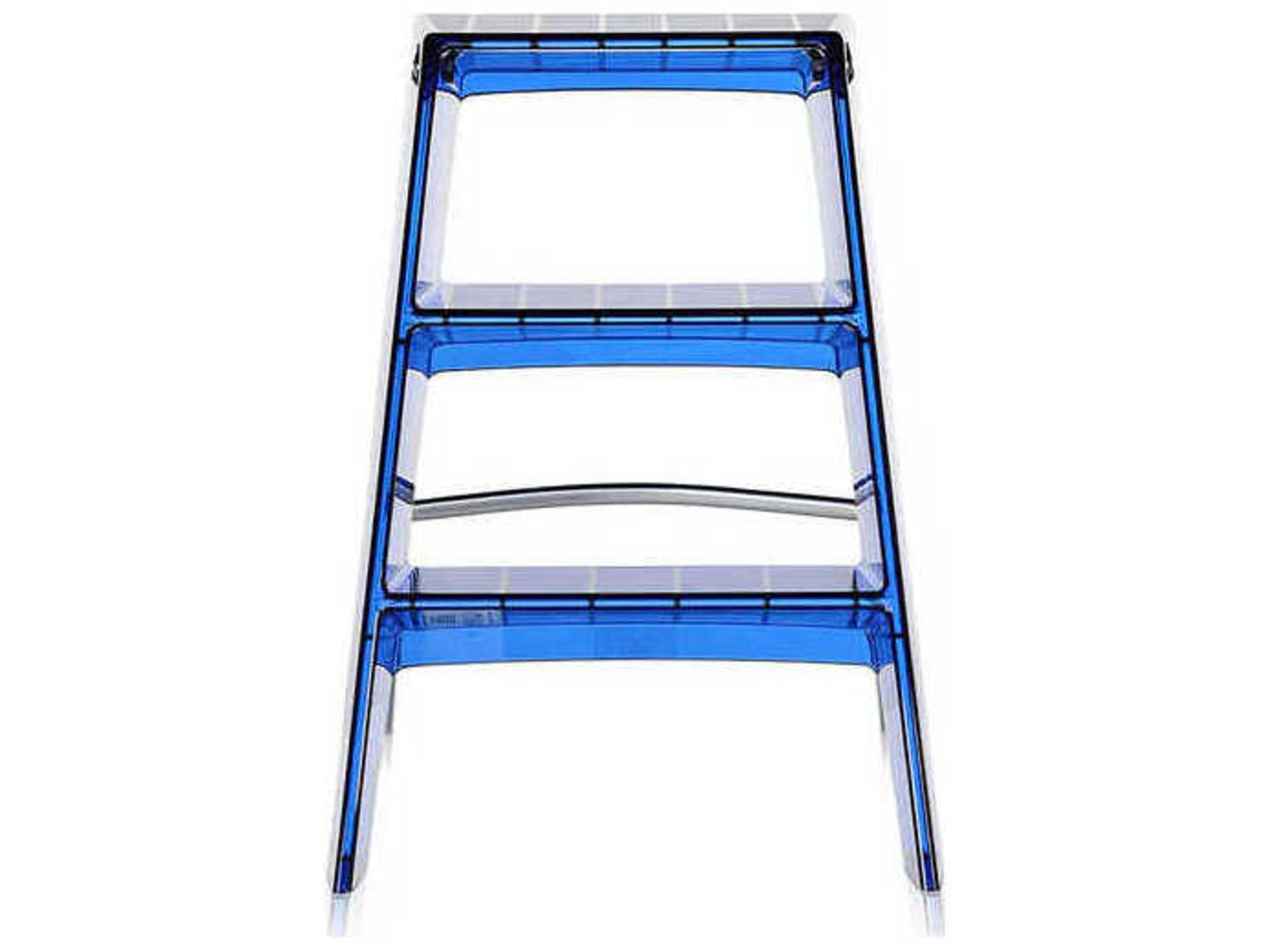 Kartell Upper 18.13" Step Stool in Cobalt