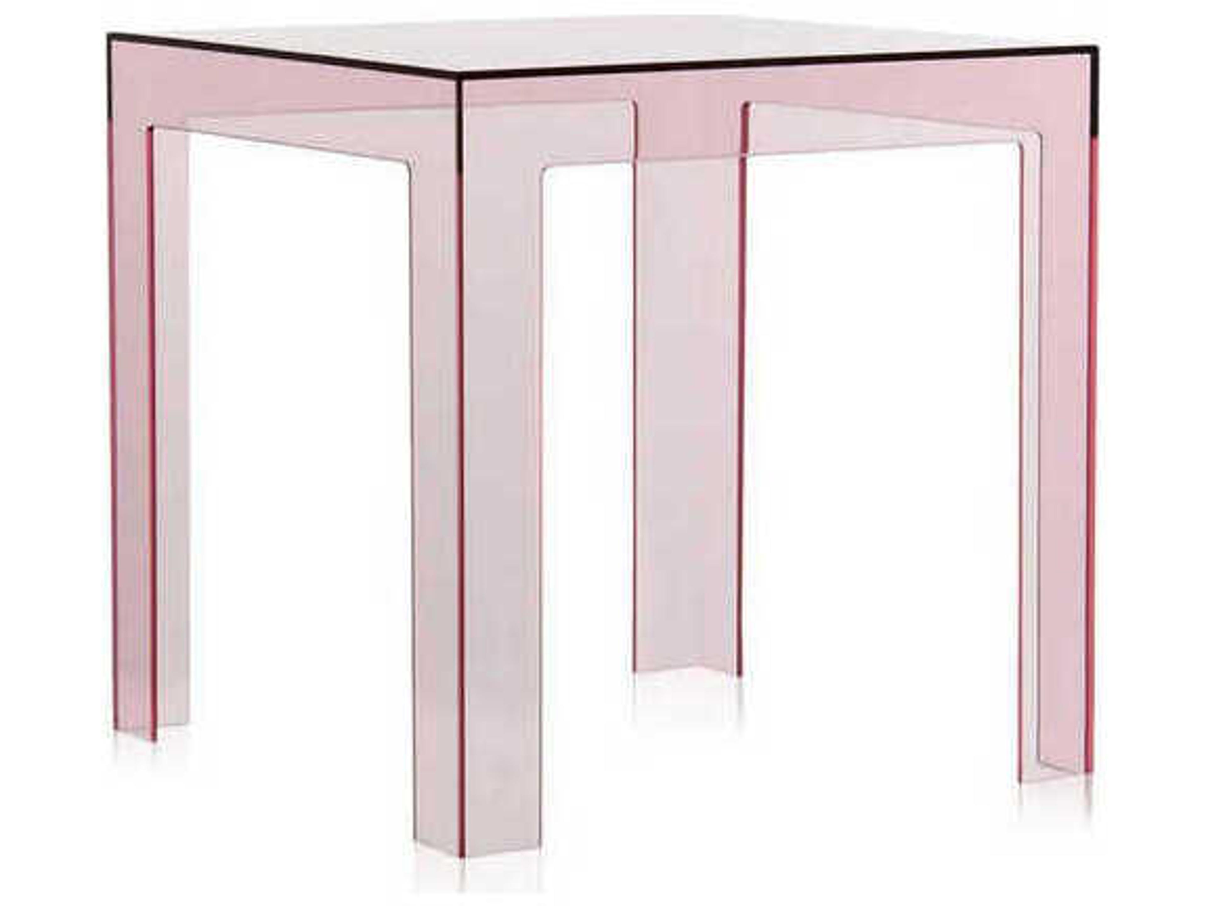Kartell Jolly 15.75" Side Table in Pink