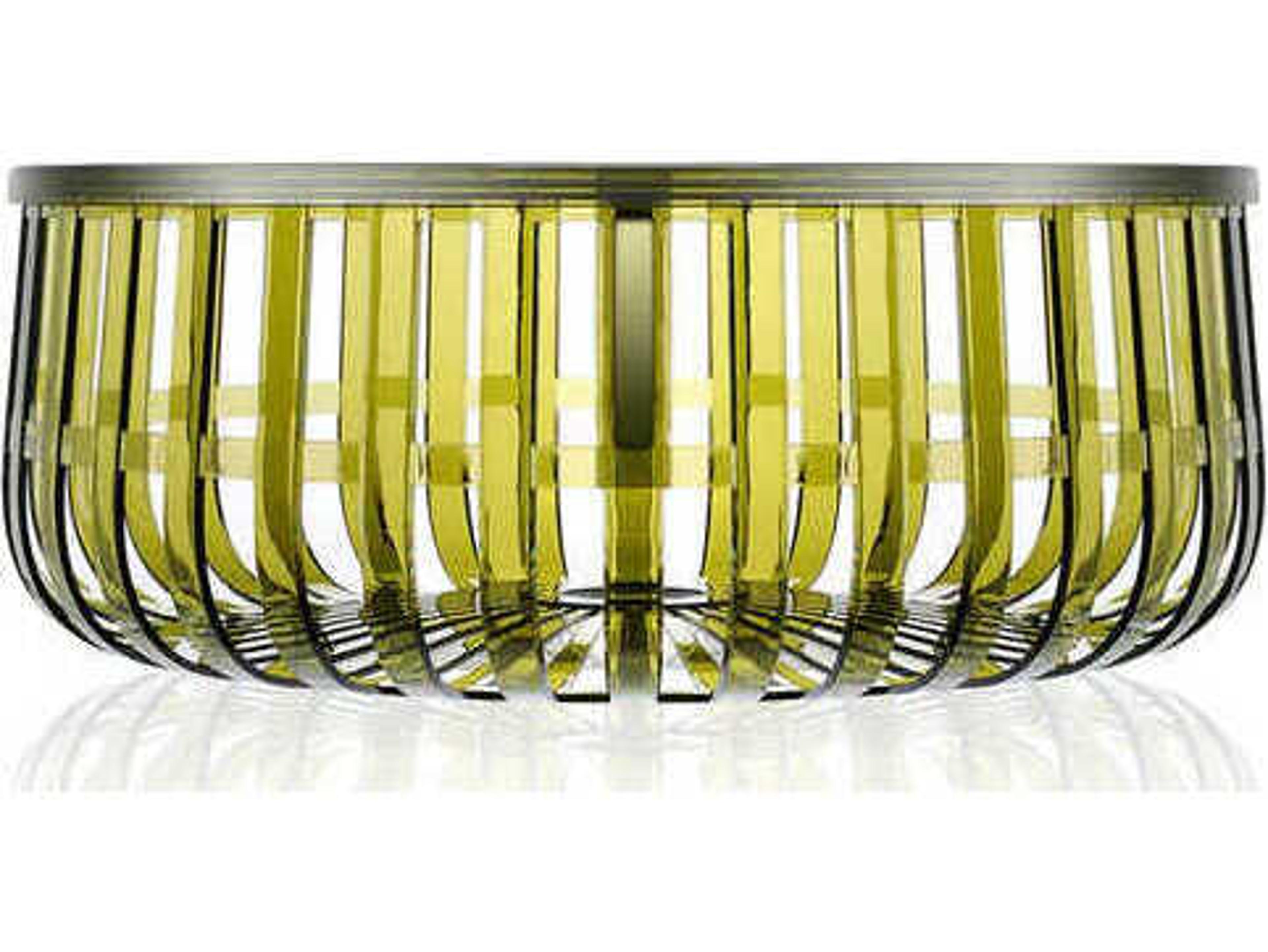 Kartell Panier 24" Storage Coffee Table in Green
