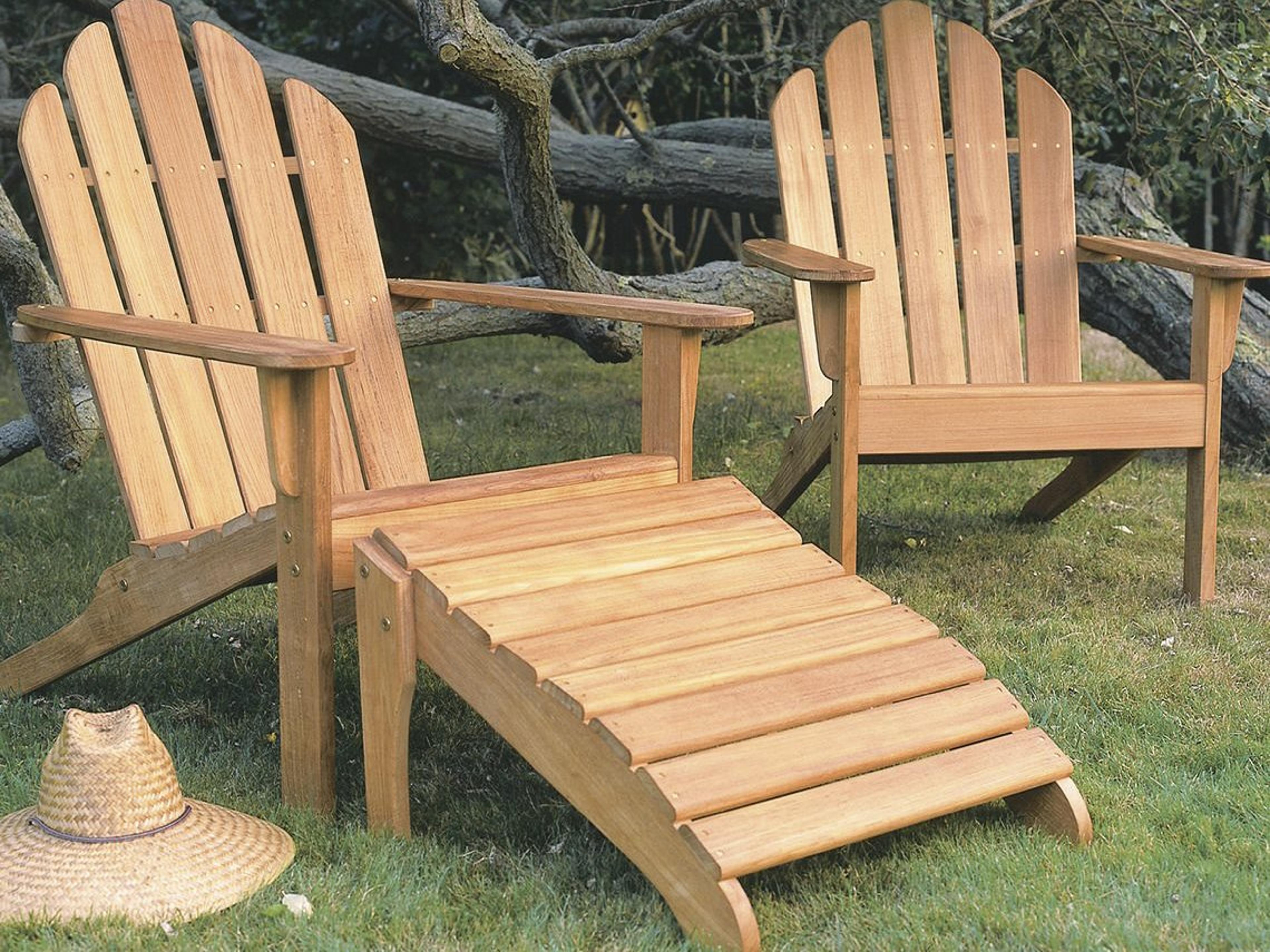 Kingsley Bate Adirondack Teak Lounge Set