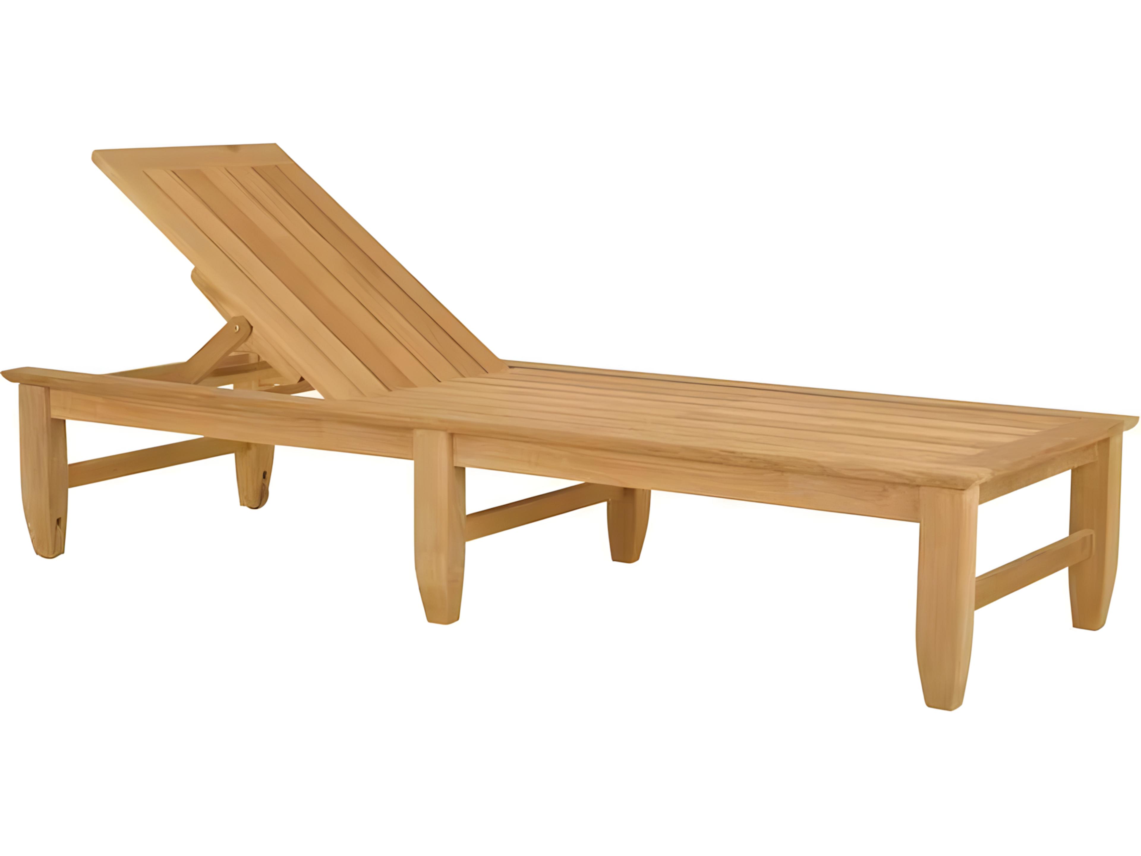 Kingsley Bate Amalfi Teak Chaise Lounge