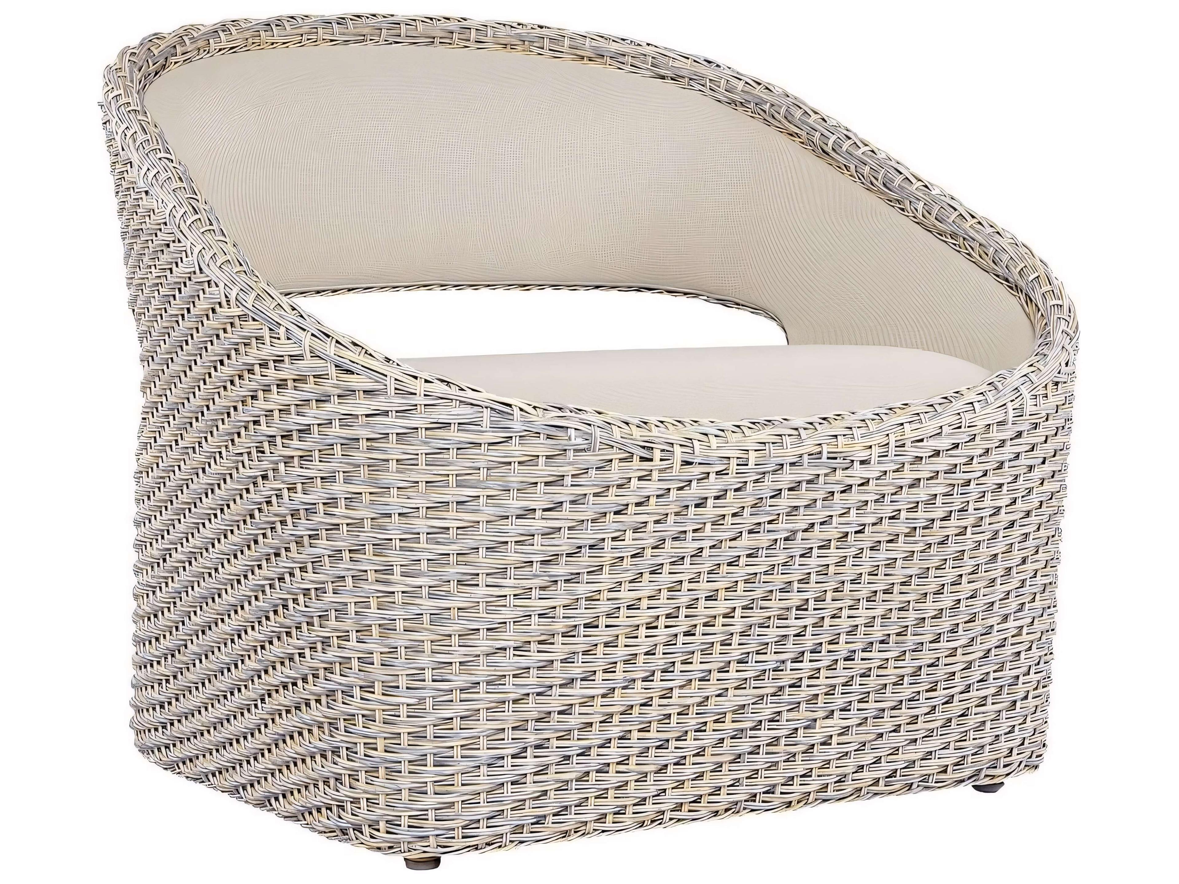 Kingsley Bate Biscayne Wicker Sling Lounge Chair with Open Backrest