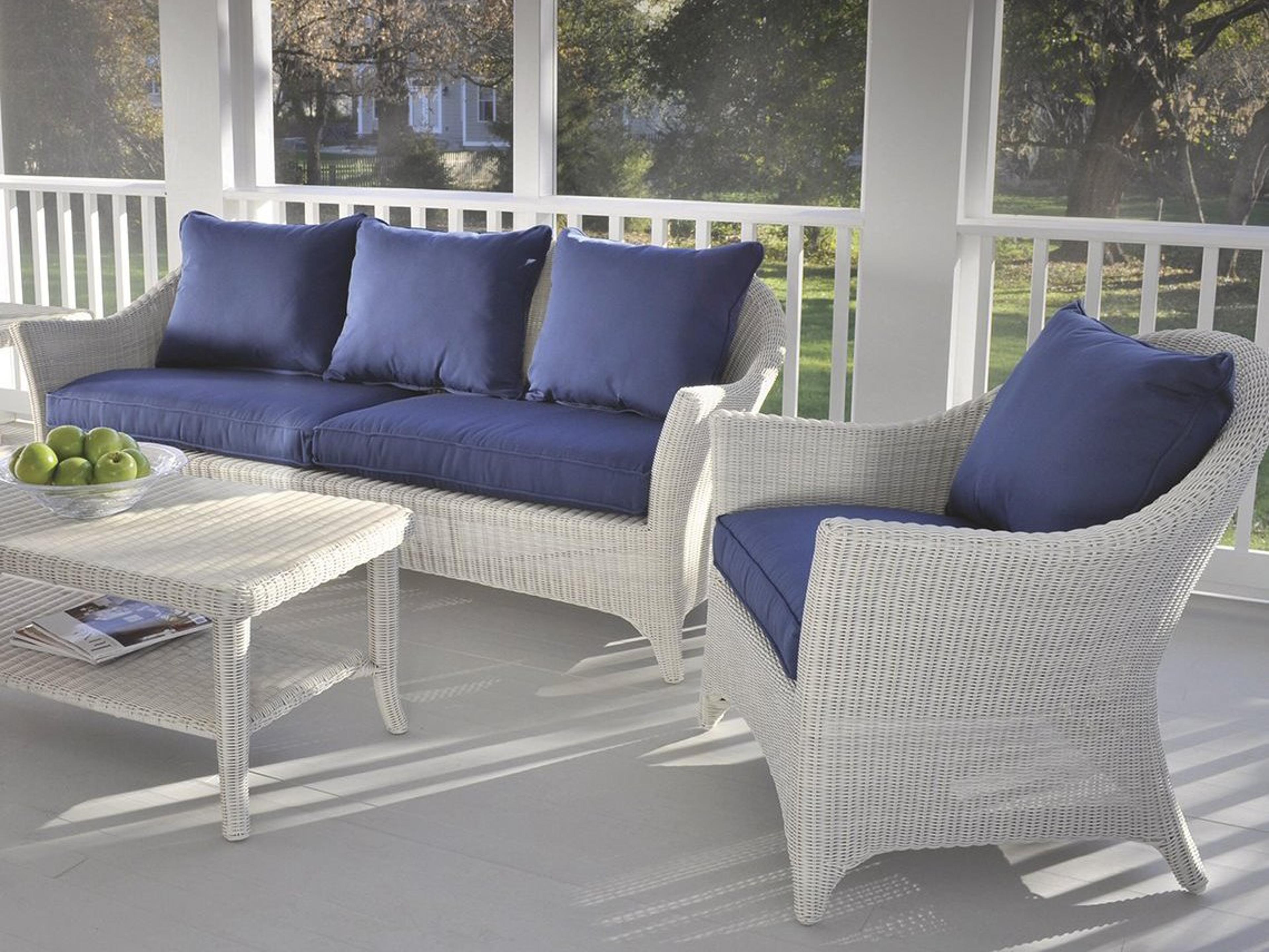 Kingsley Bate Cape Cod Wicker Cushion Lounge Set