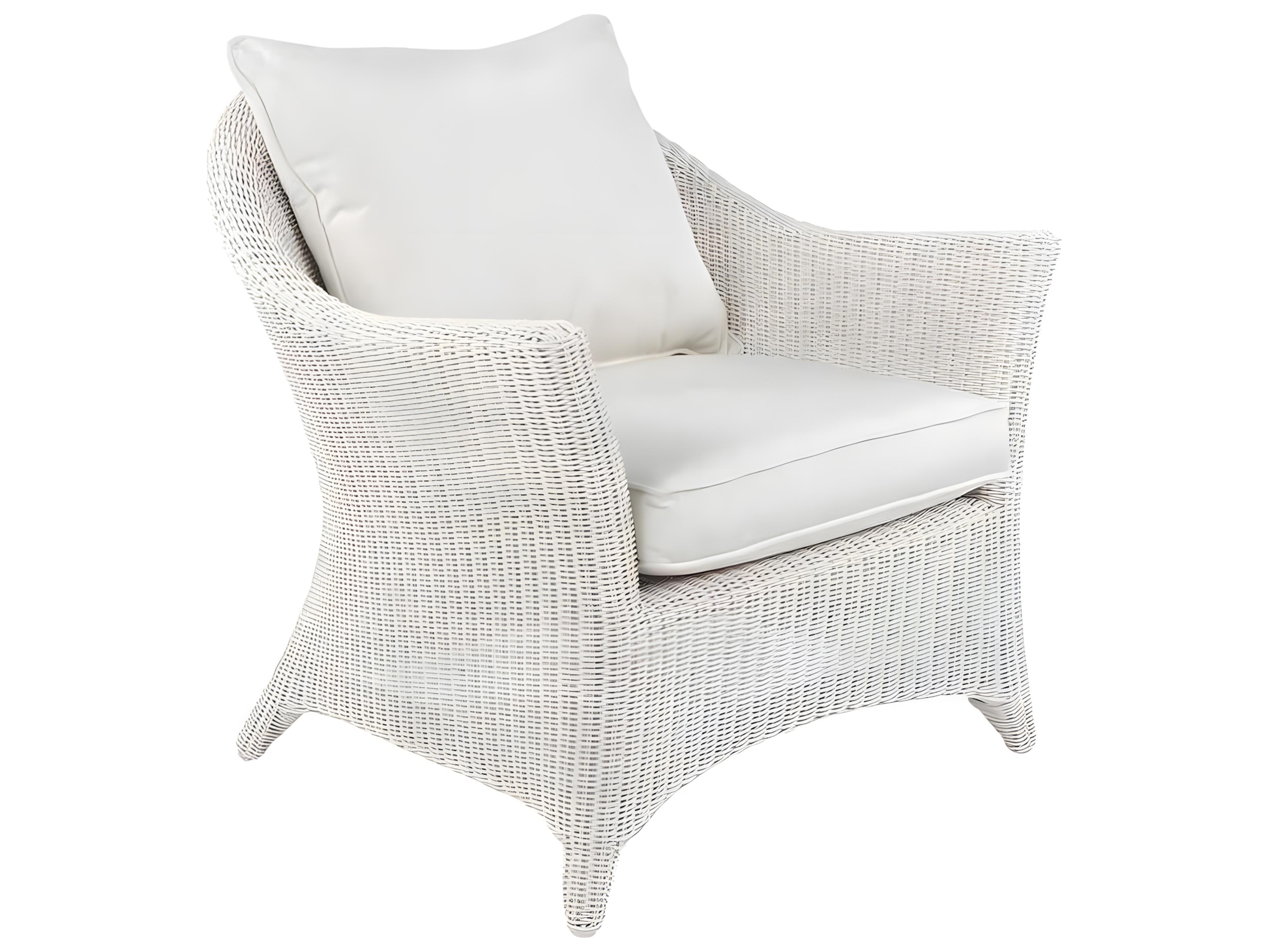 Kingsley Bate Special Order Cape Cod Wicker Cushion Lounge Chair