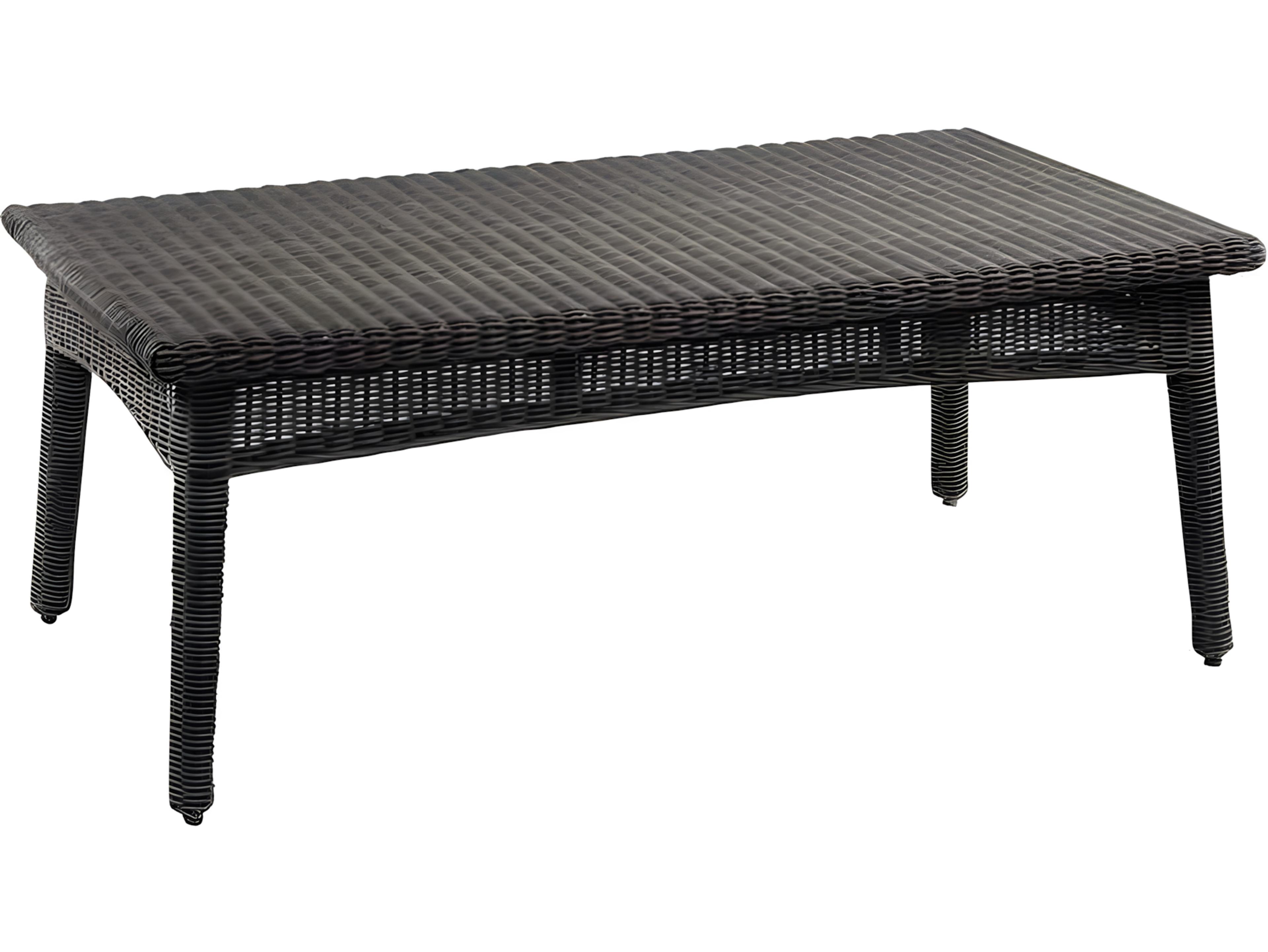 Kingsley Bate Special Order Culebra Wicker 45"W x 25.5"D Rectangular Coffee Table