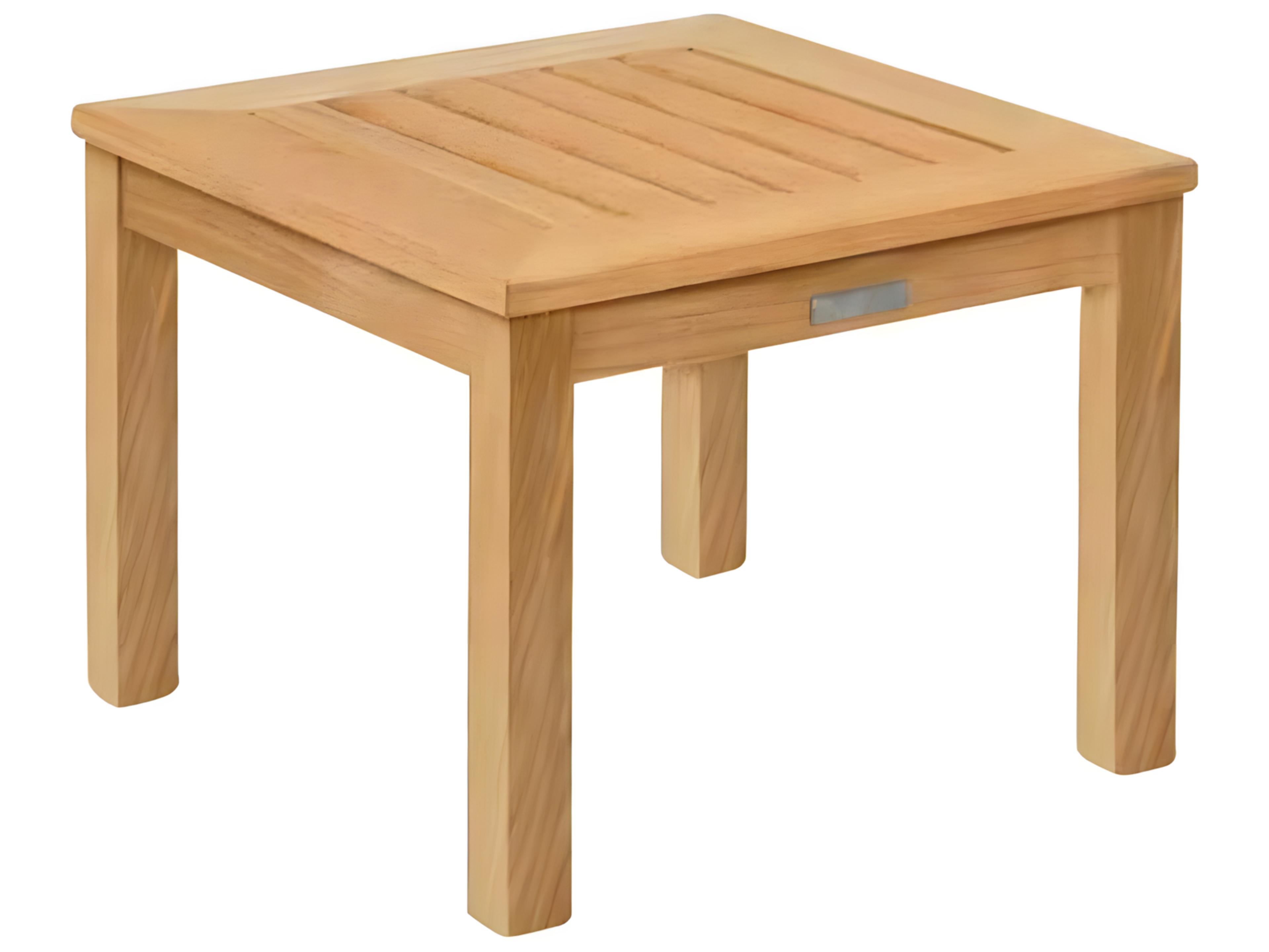 Kingsley Bate Classic Teak 20" Wide Square End Table