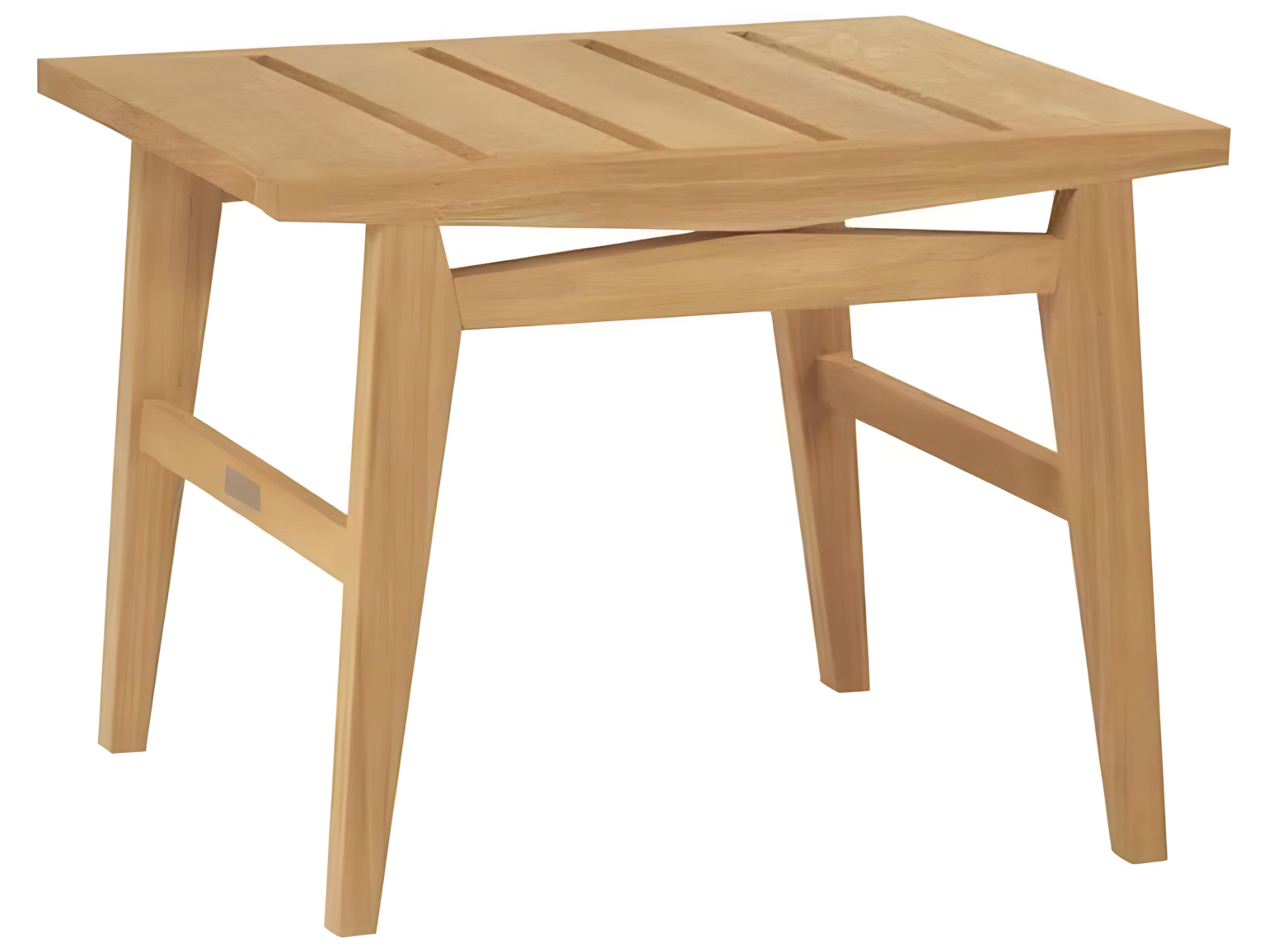 Kingsley Bate Algarve Teak 25"W x 21.5"D Rectangular End Table