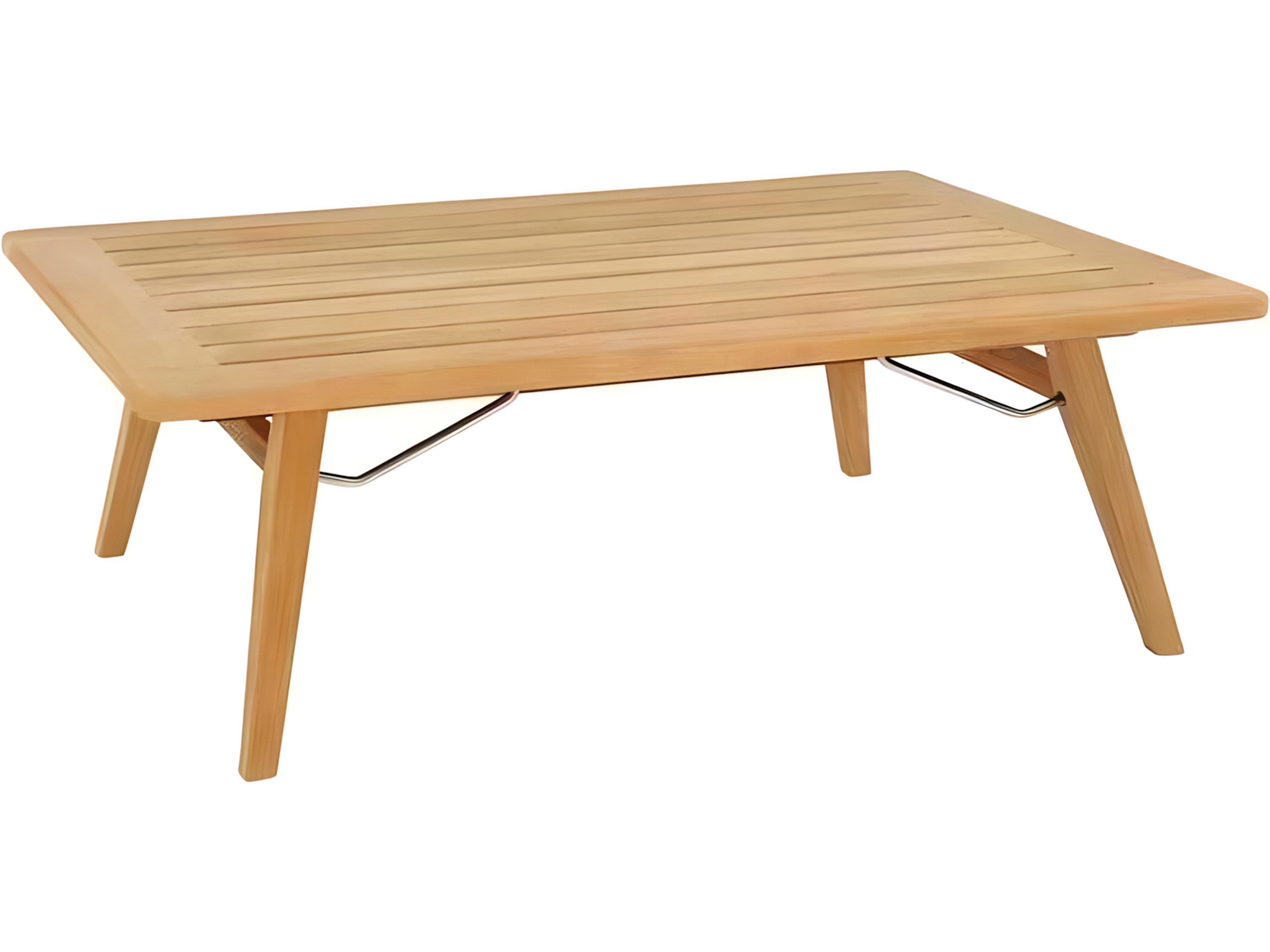 Kingsley Bate Ipanema Teak 47"W x 35"D Rectangular Coffee Table