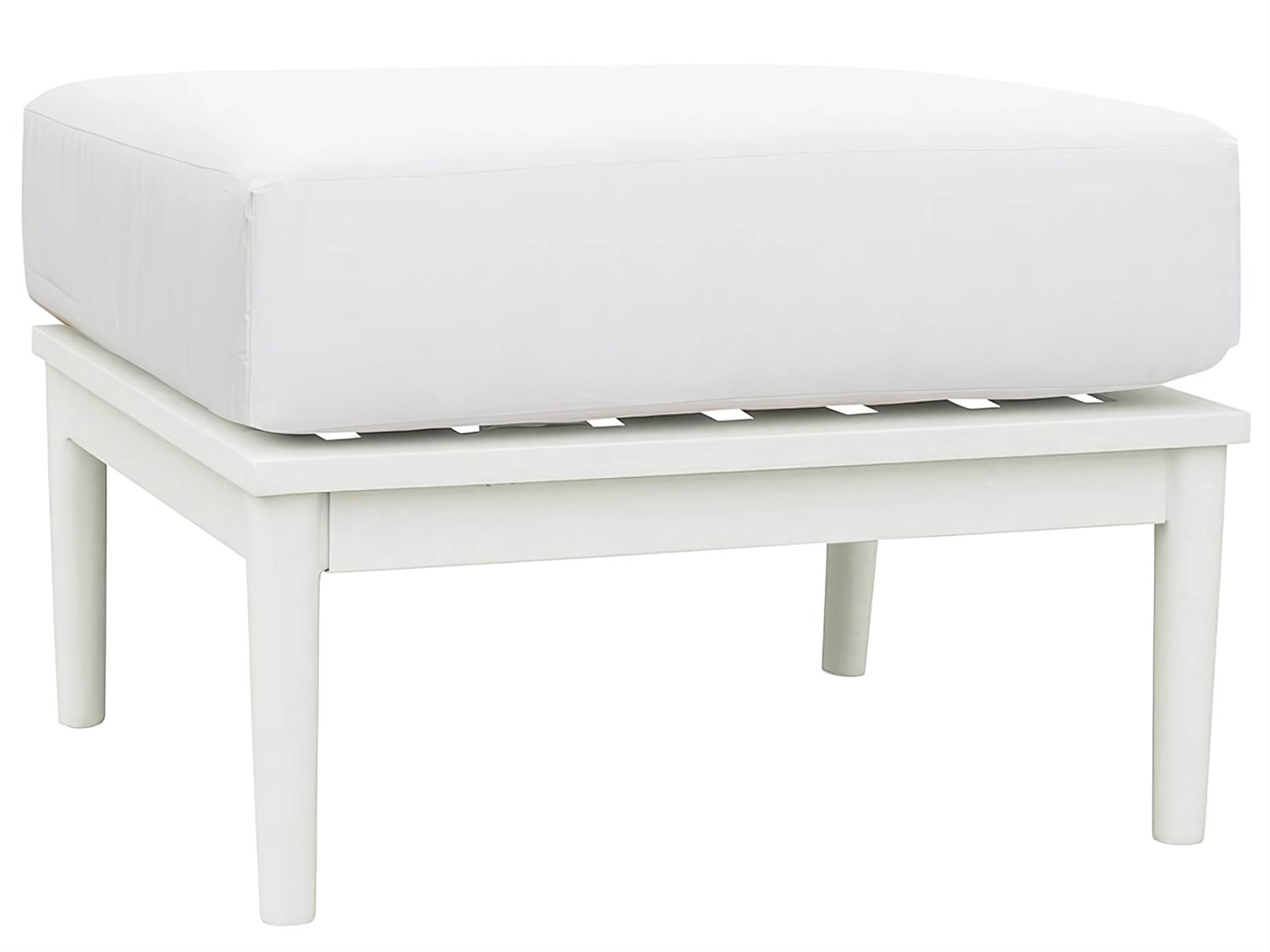 Kingsley Bate Special Order Nevis Aluminum Cushion Ottoman