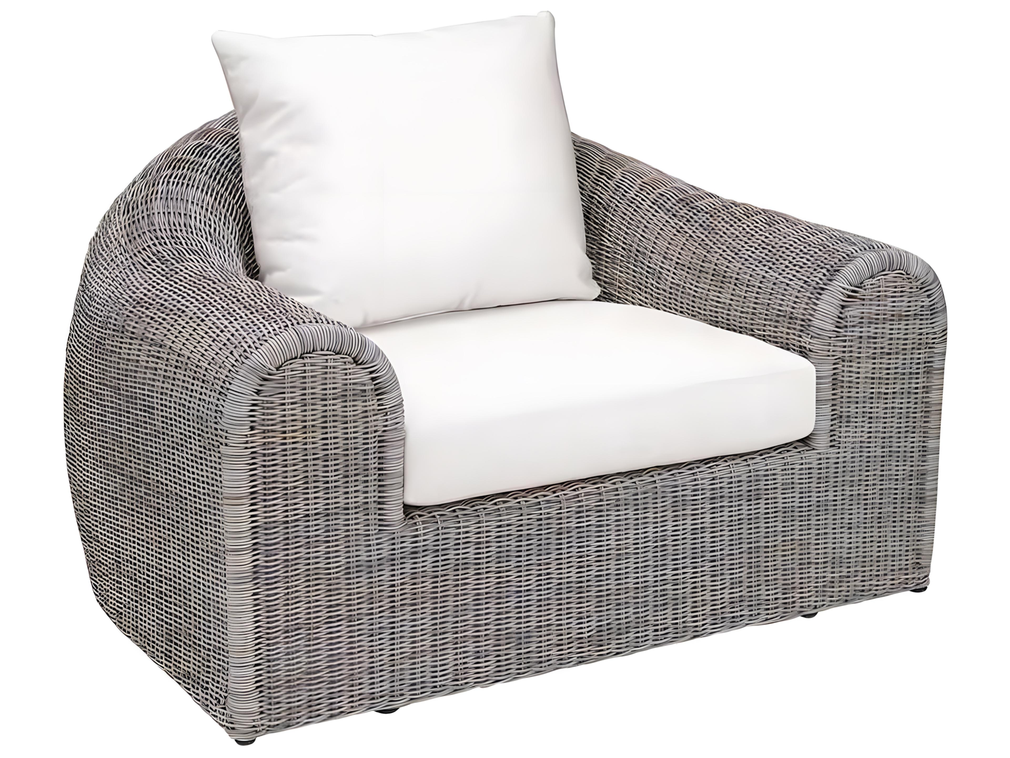 Kingsley Bate Ojai Wicker Cushion Lounge Chair