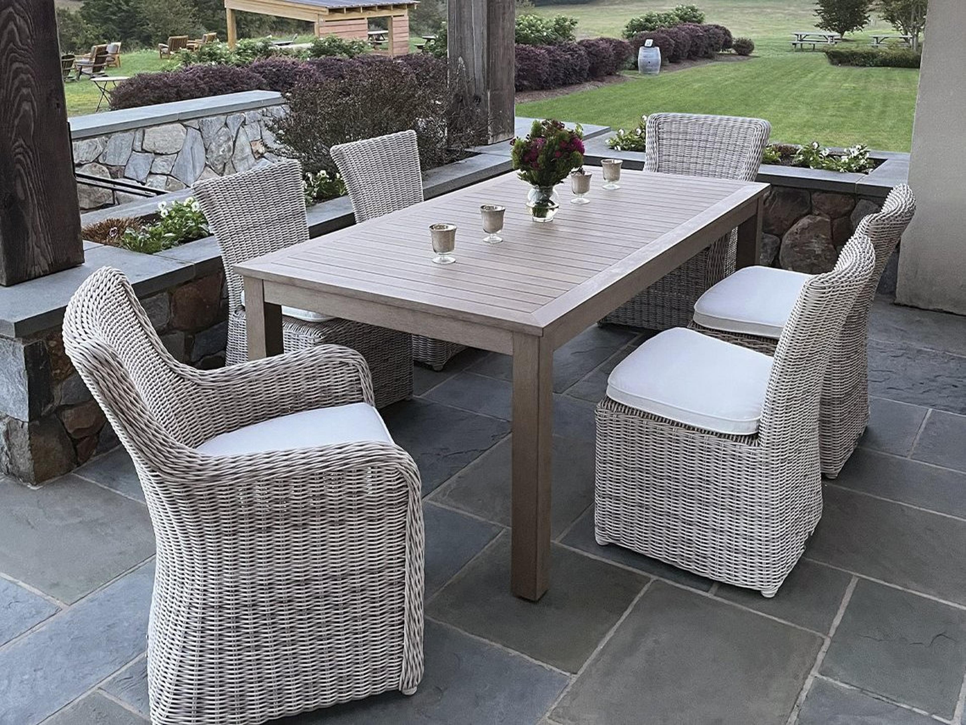 Kingsley Bate Sag Harbor Wicker Dining Set