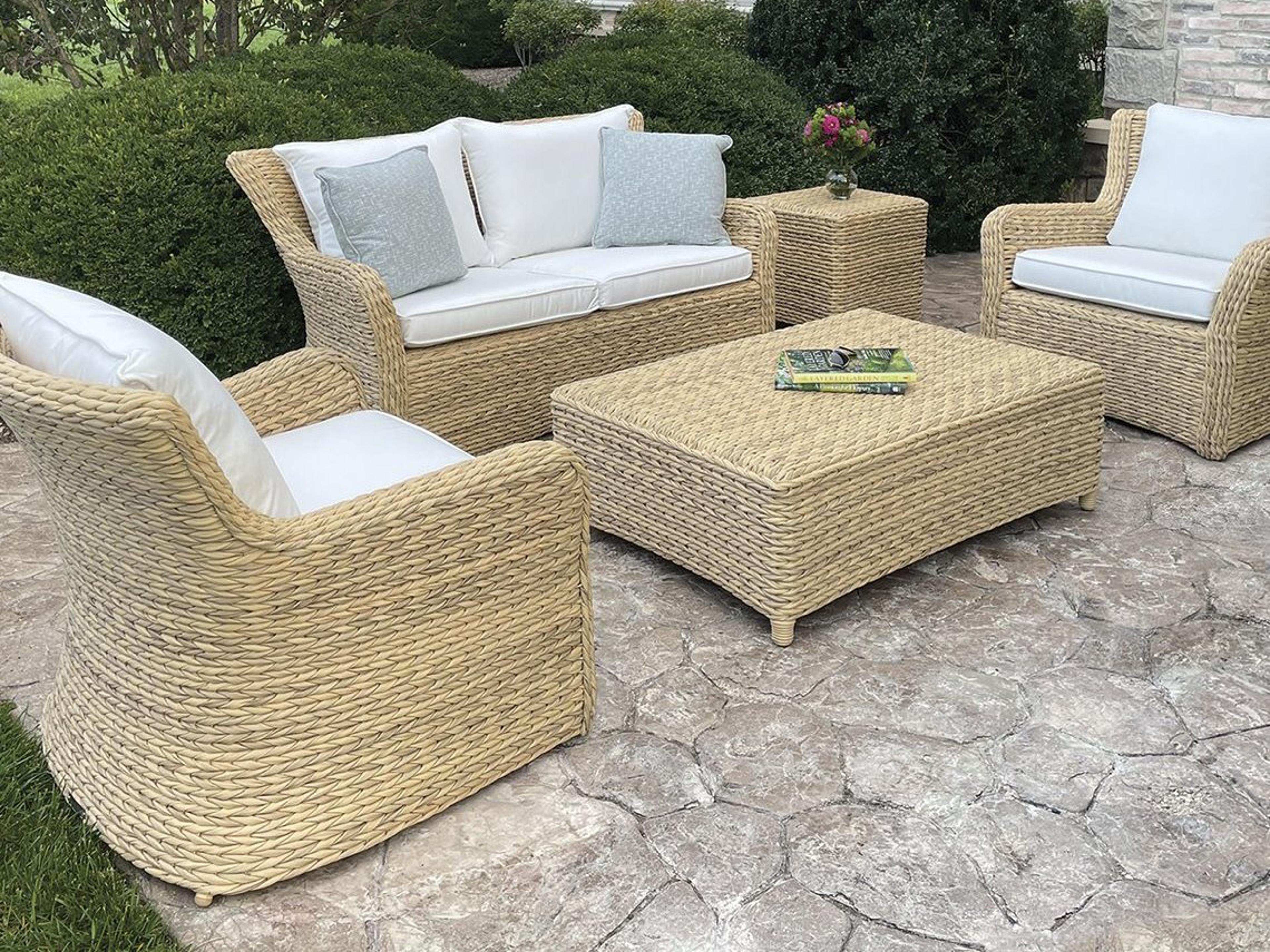 Kingsley Bate Sag Harbor Wicker Cushion Lounge Set