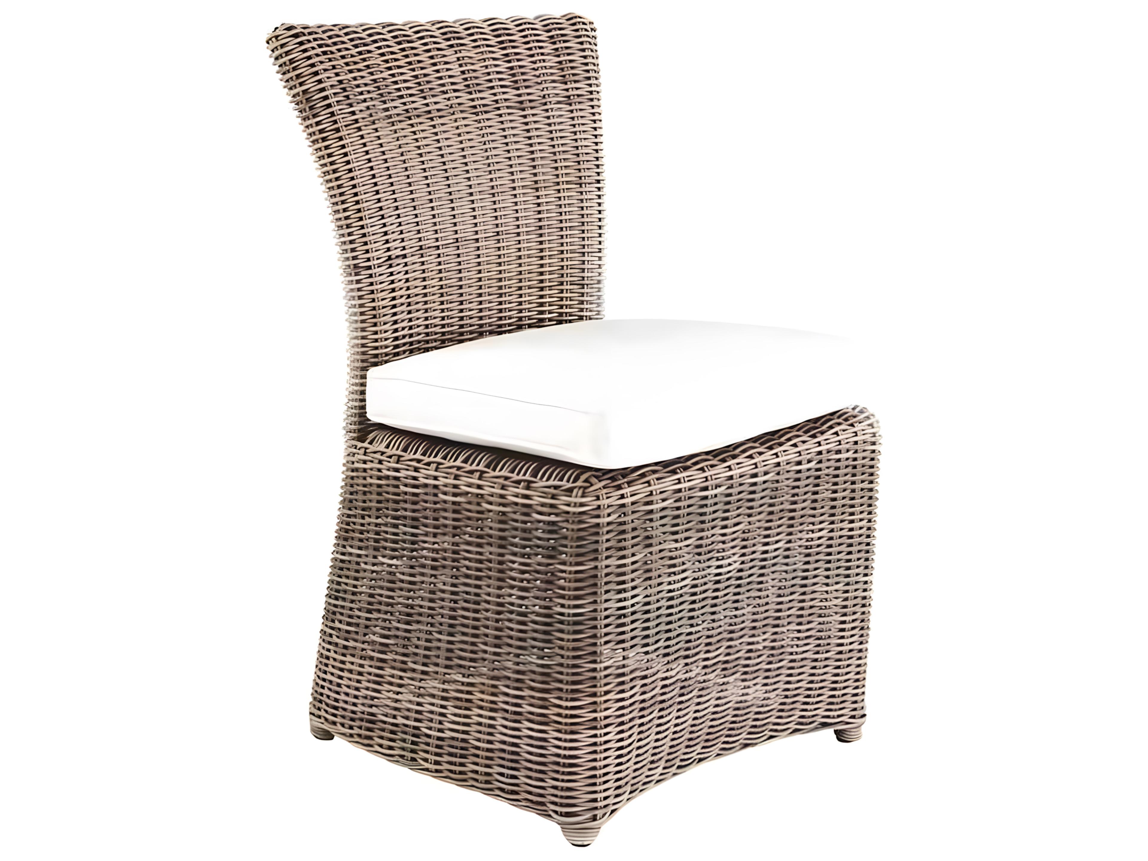 Kingsley Bate Special Order Sag Harbor Wicker Cushion Dining Side Chair