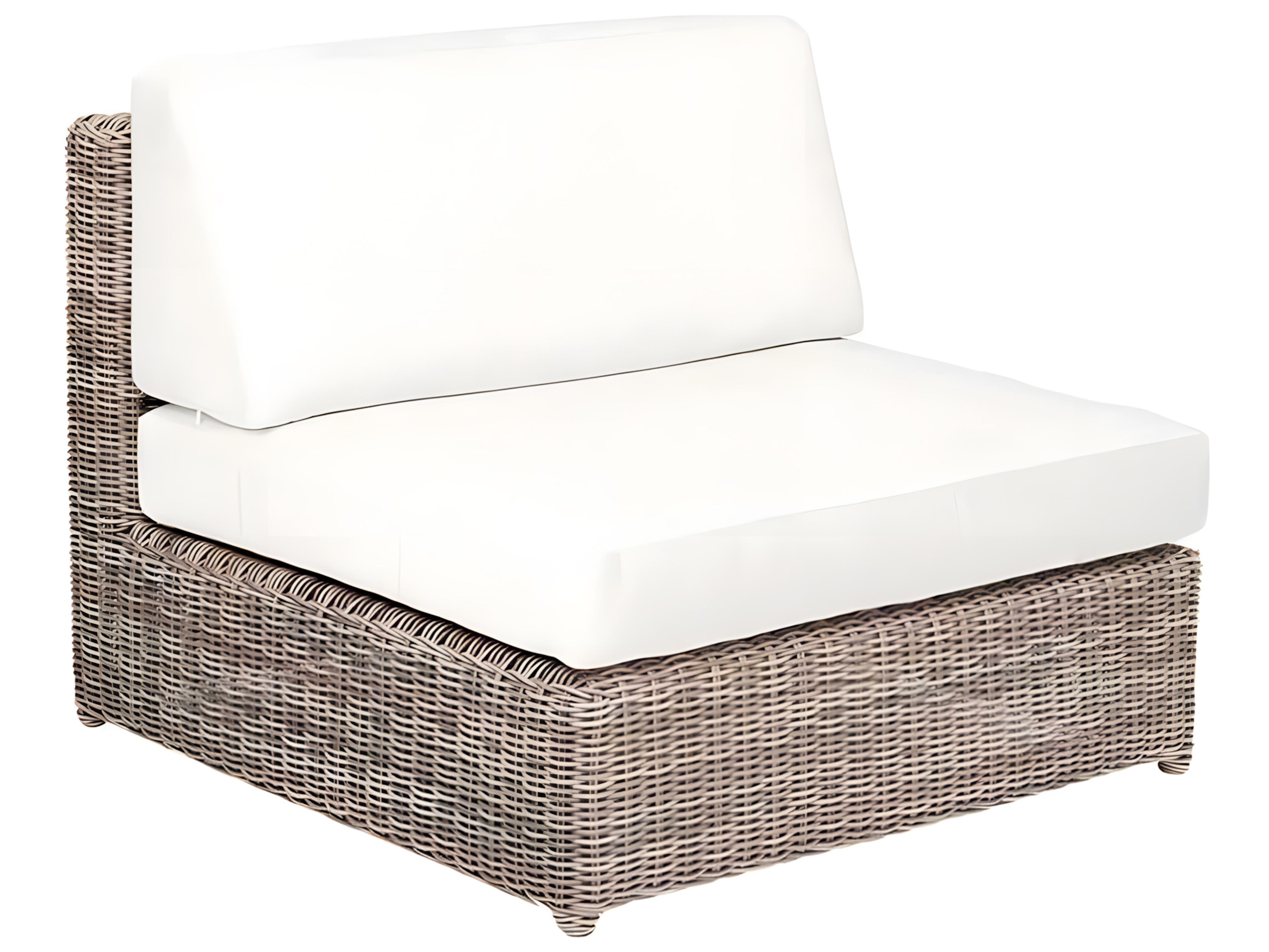 Kingsley Bate Special Order Sag Harbor Wicker Cushion Modular Lounge Chair