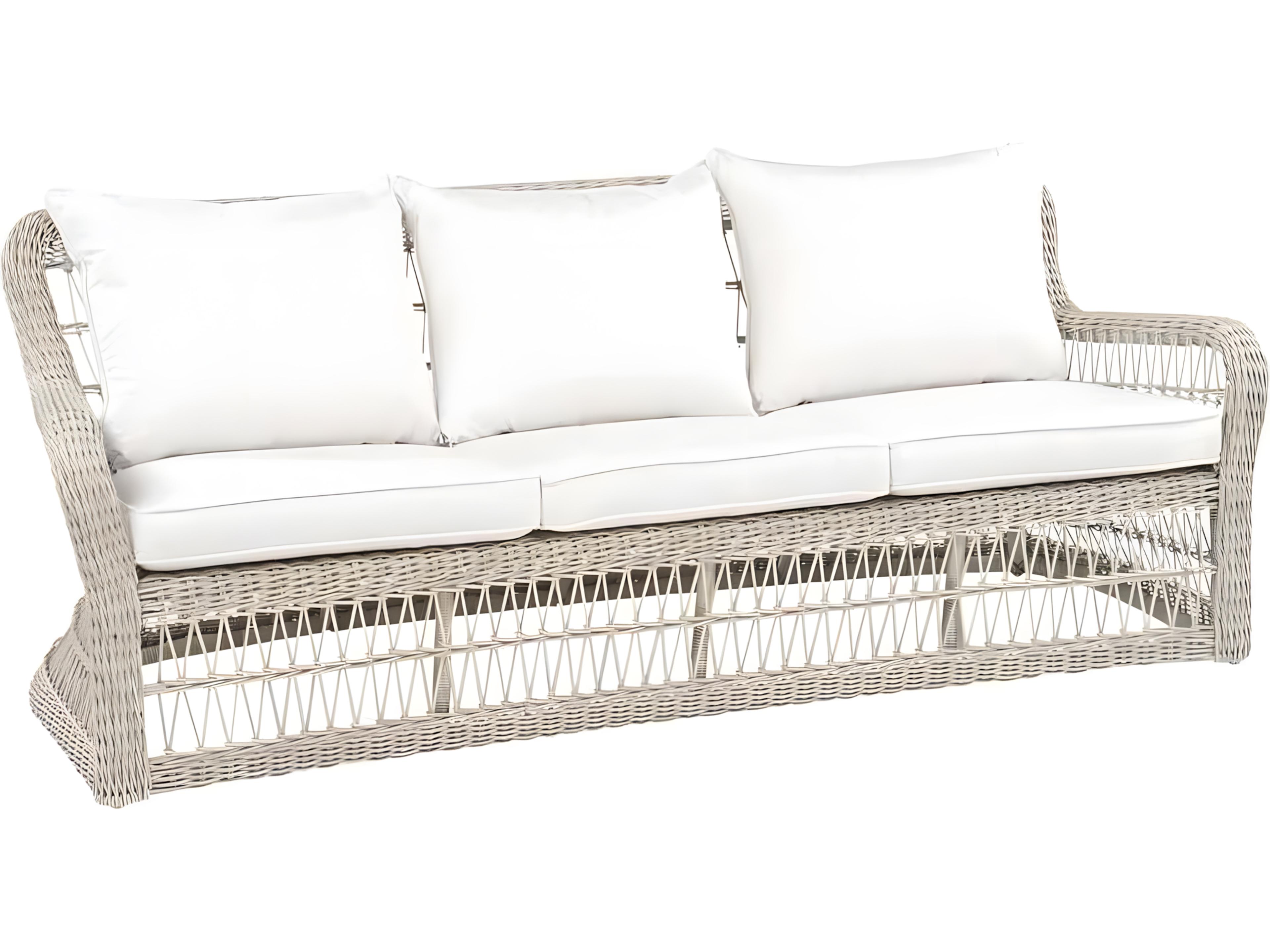 Kingsley Bate Special Order Southampton Wicker Cushion Sofa