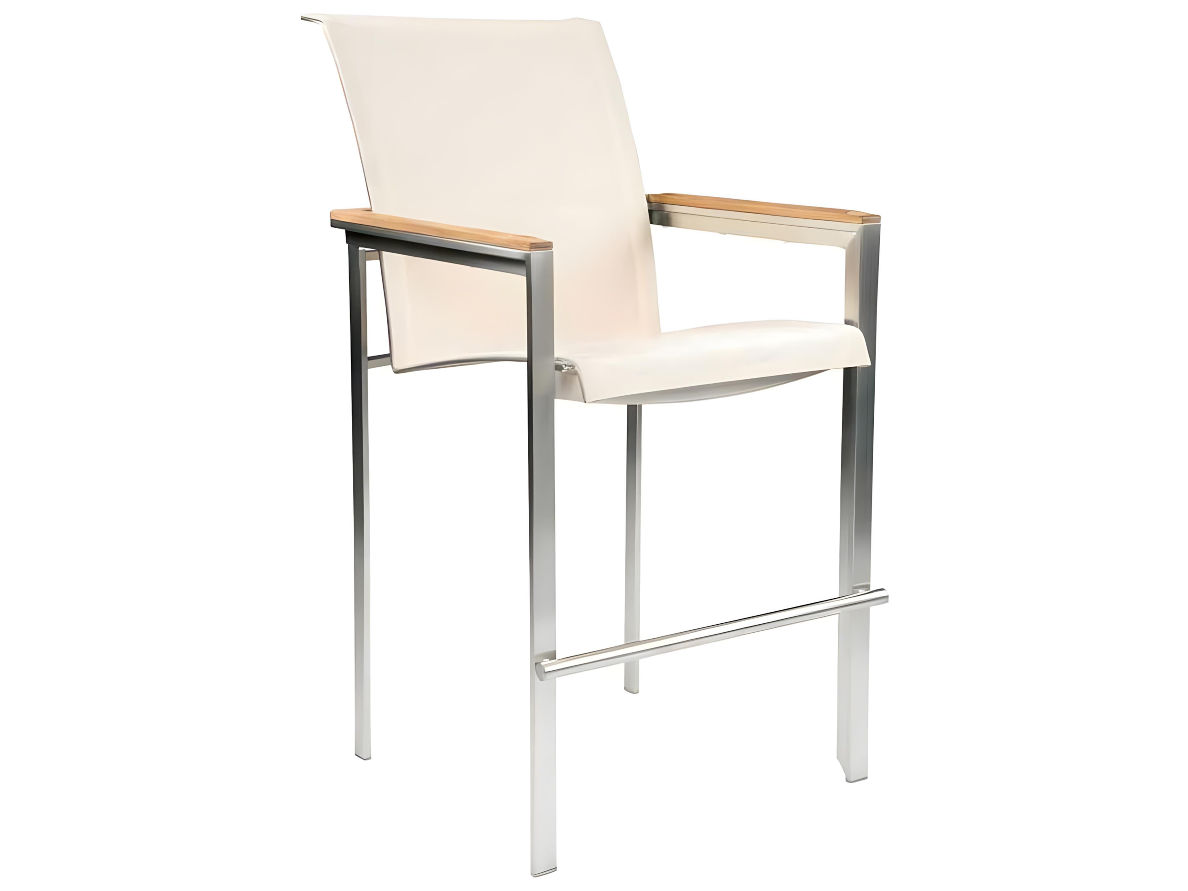 Kingsley Bate Tivoli Stainless Steel Sling Bar Stool