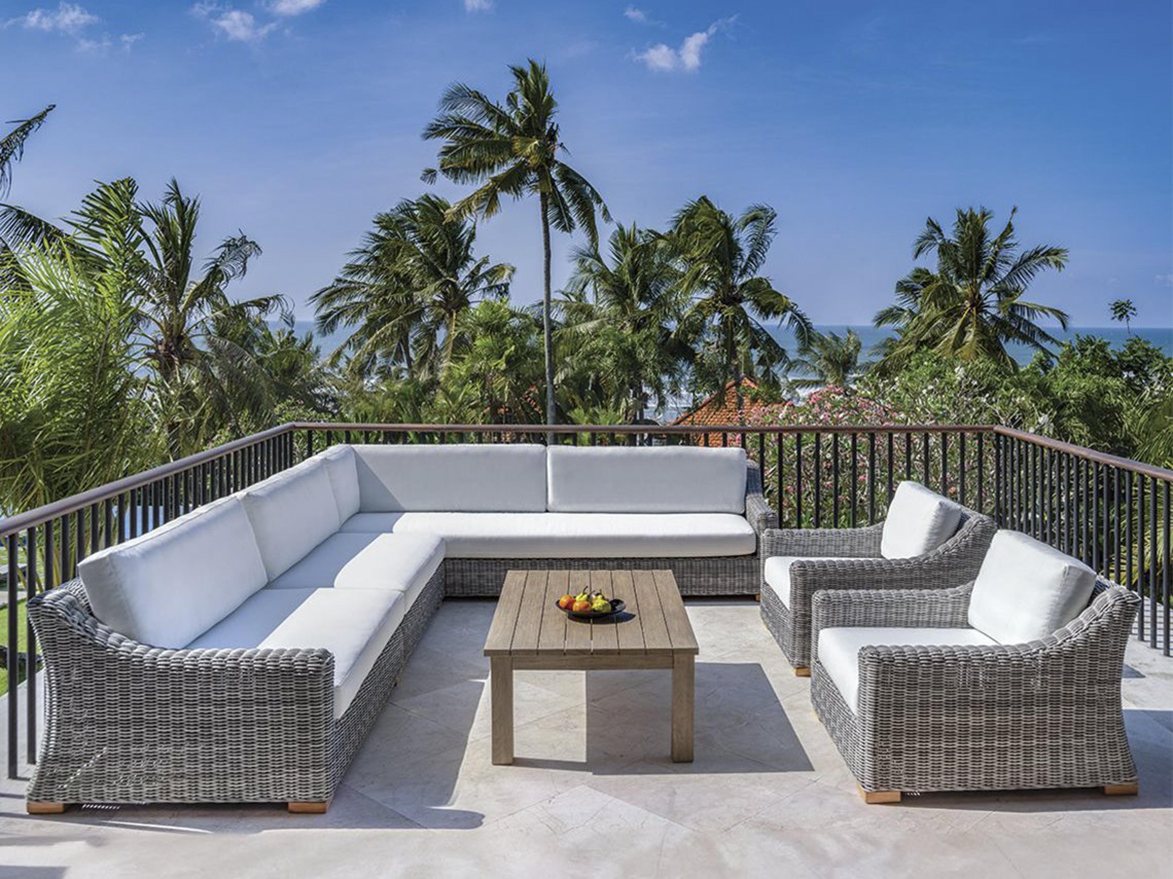 Kingsley Bate Tortola Wicker Cushion Lounge Set