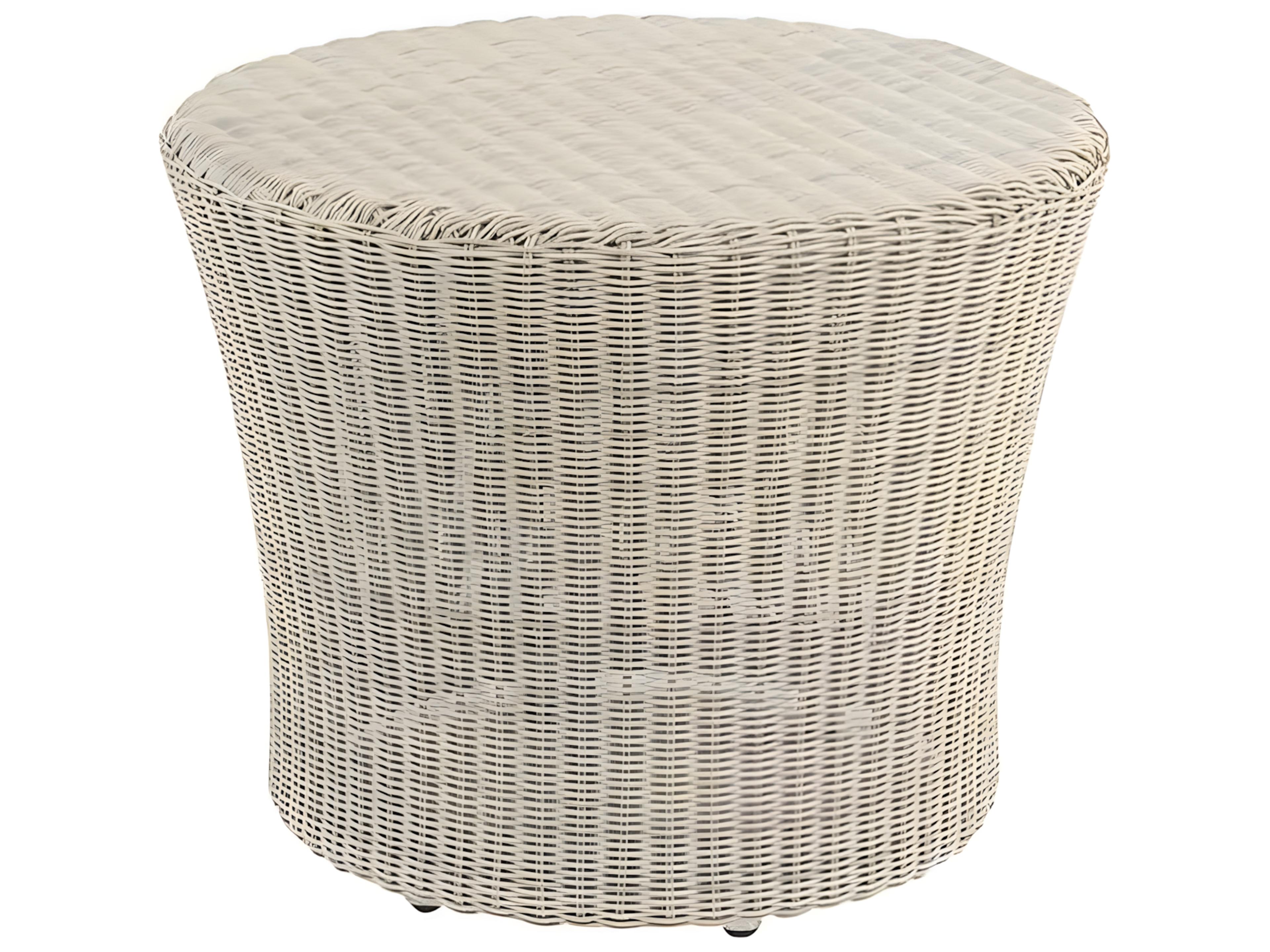 Kingsley Bate Westport Wicker Round End Table