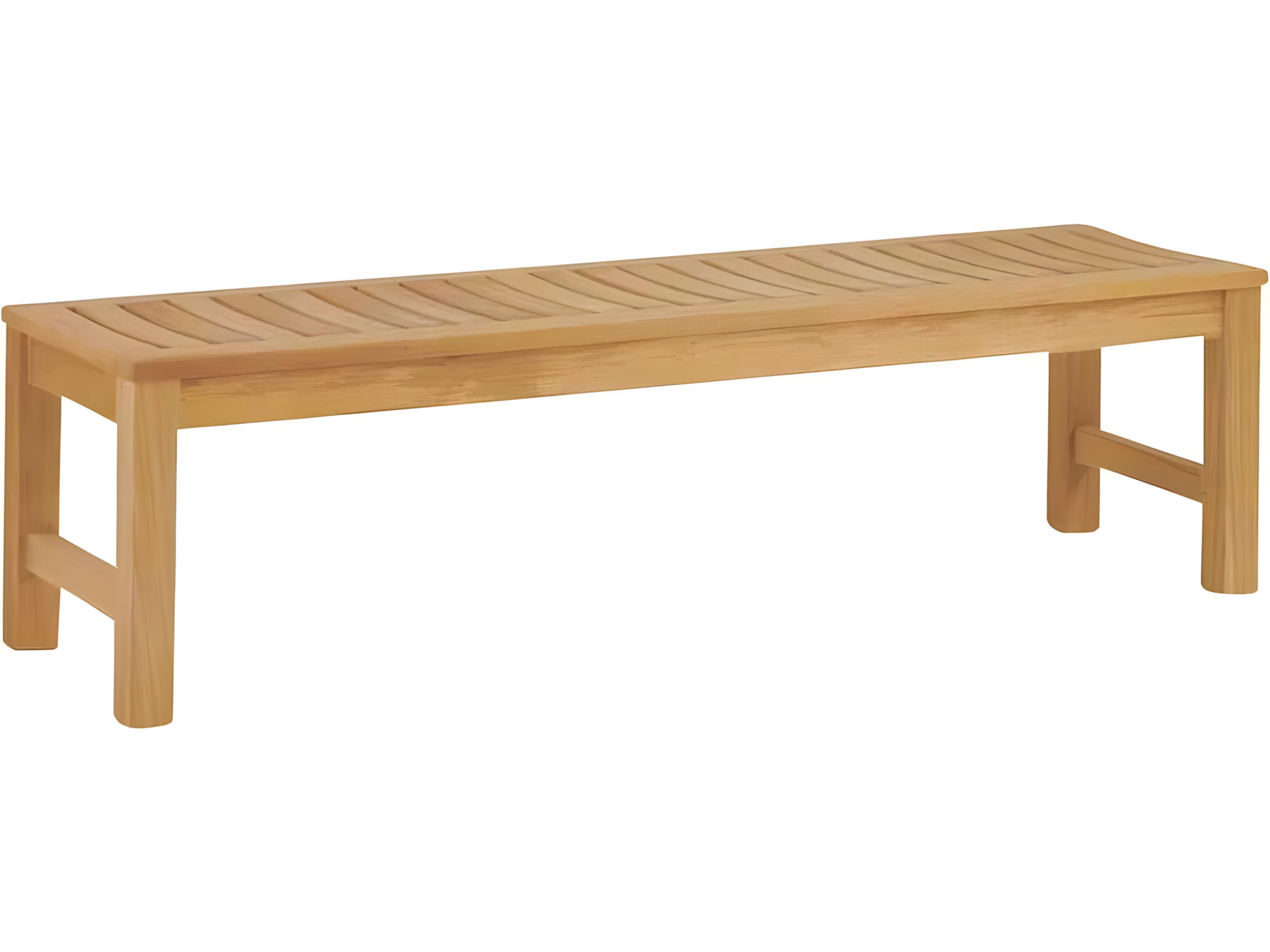 Kingsley Bate Waverley Teak 5" Backless Bench