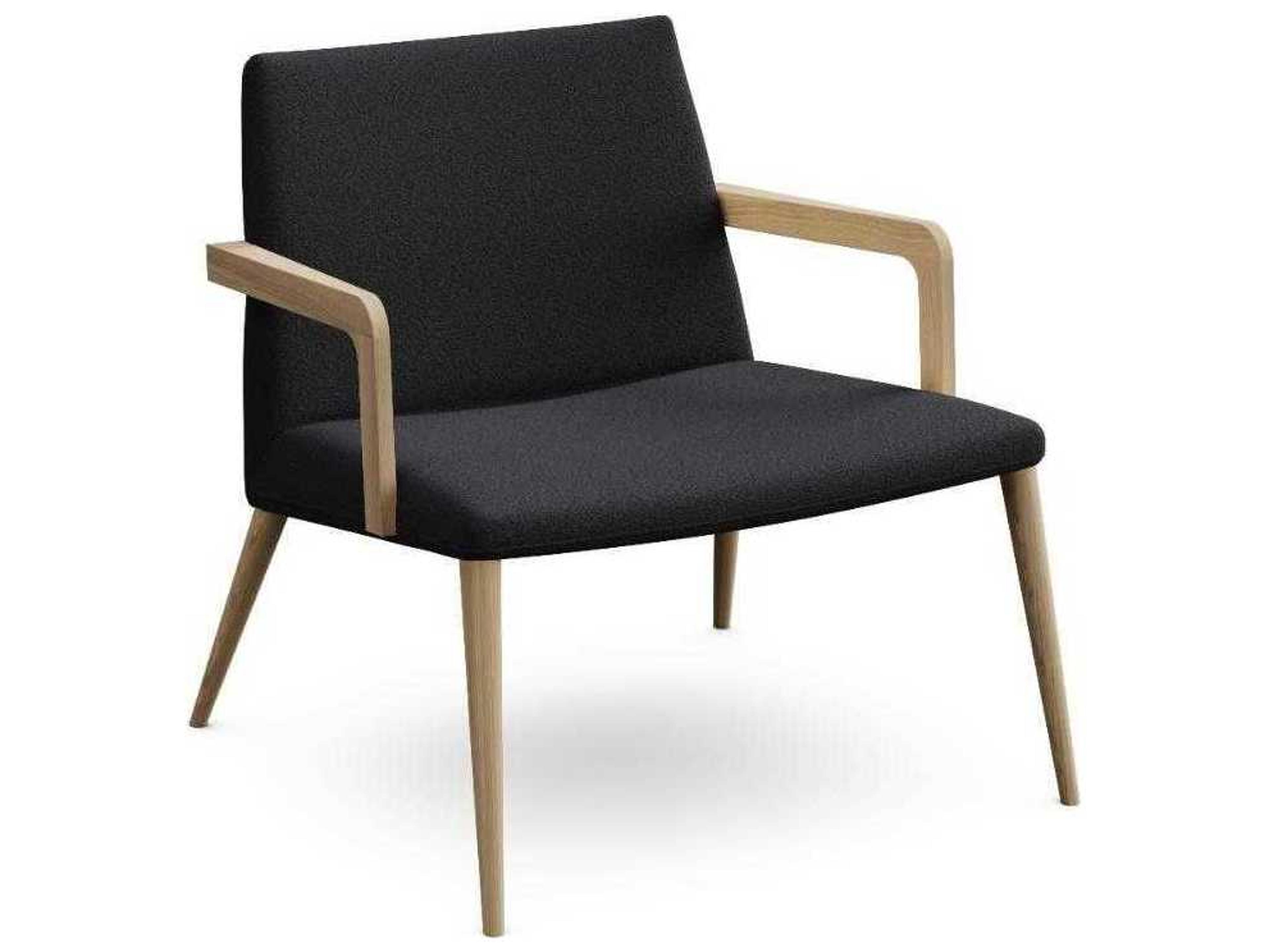 Kebe Nordic Black Fabric Accent Chair