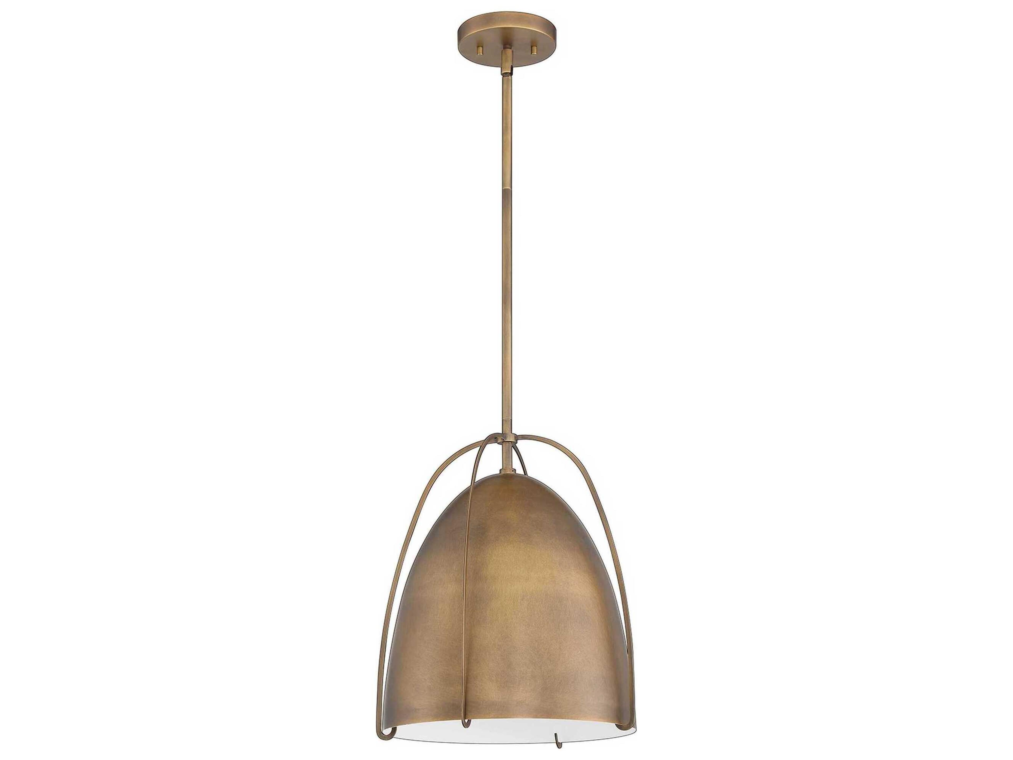Alina 1-Light Brass Bell Pendant