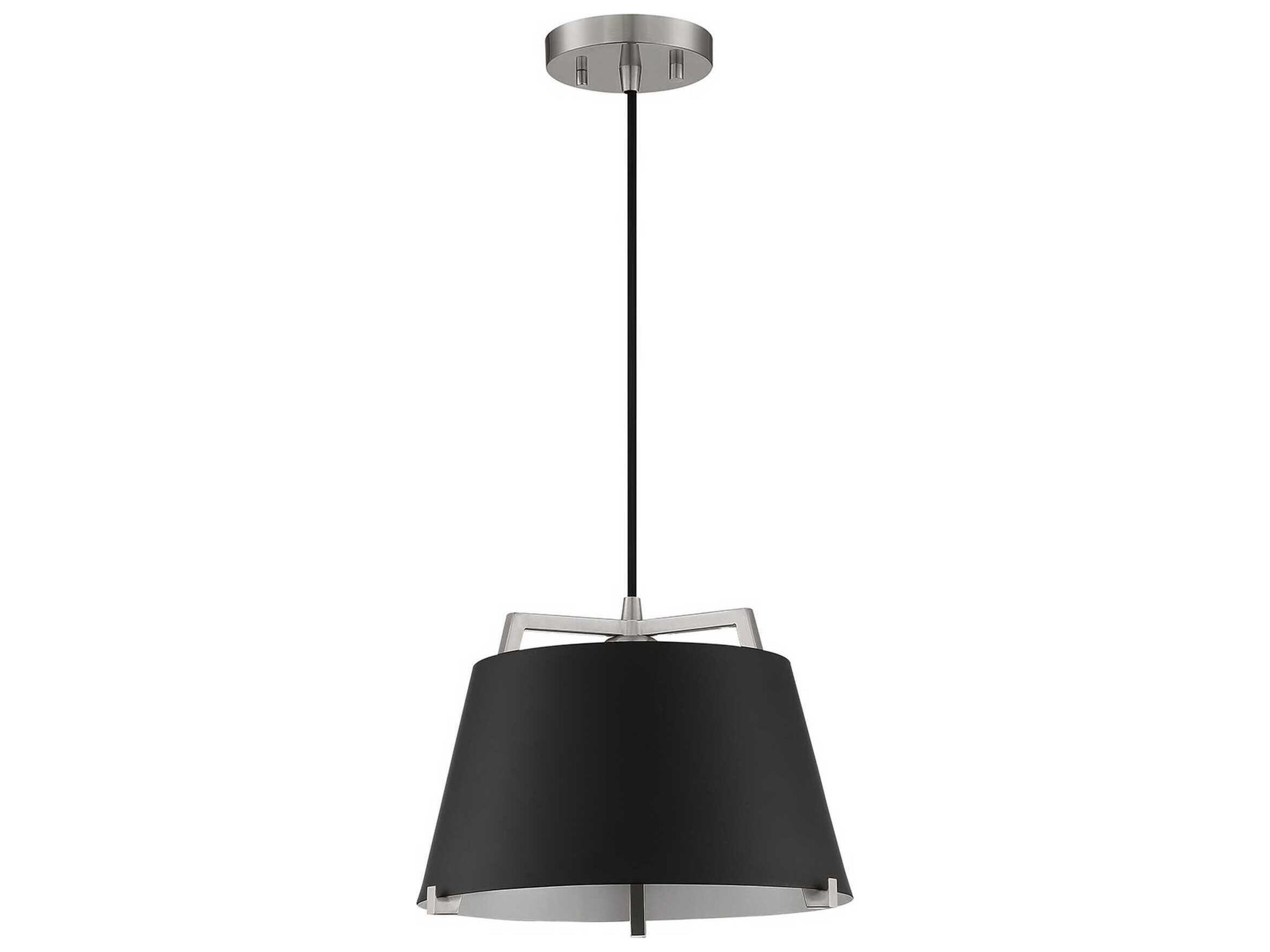 Sky 1-Light Black Satin Nickel Pendant