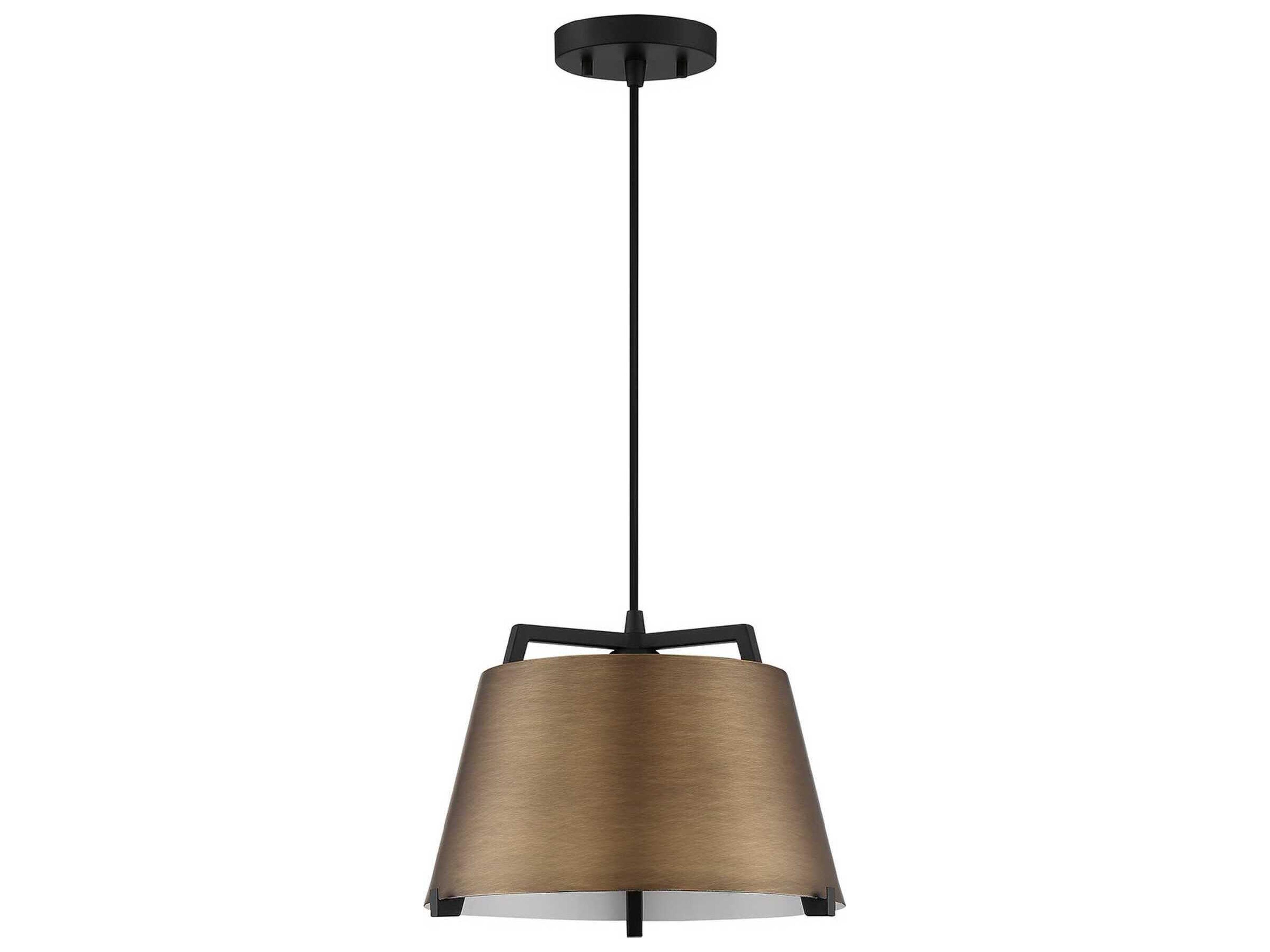 Sky 1-Light Brass Black Pendant